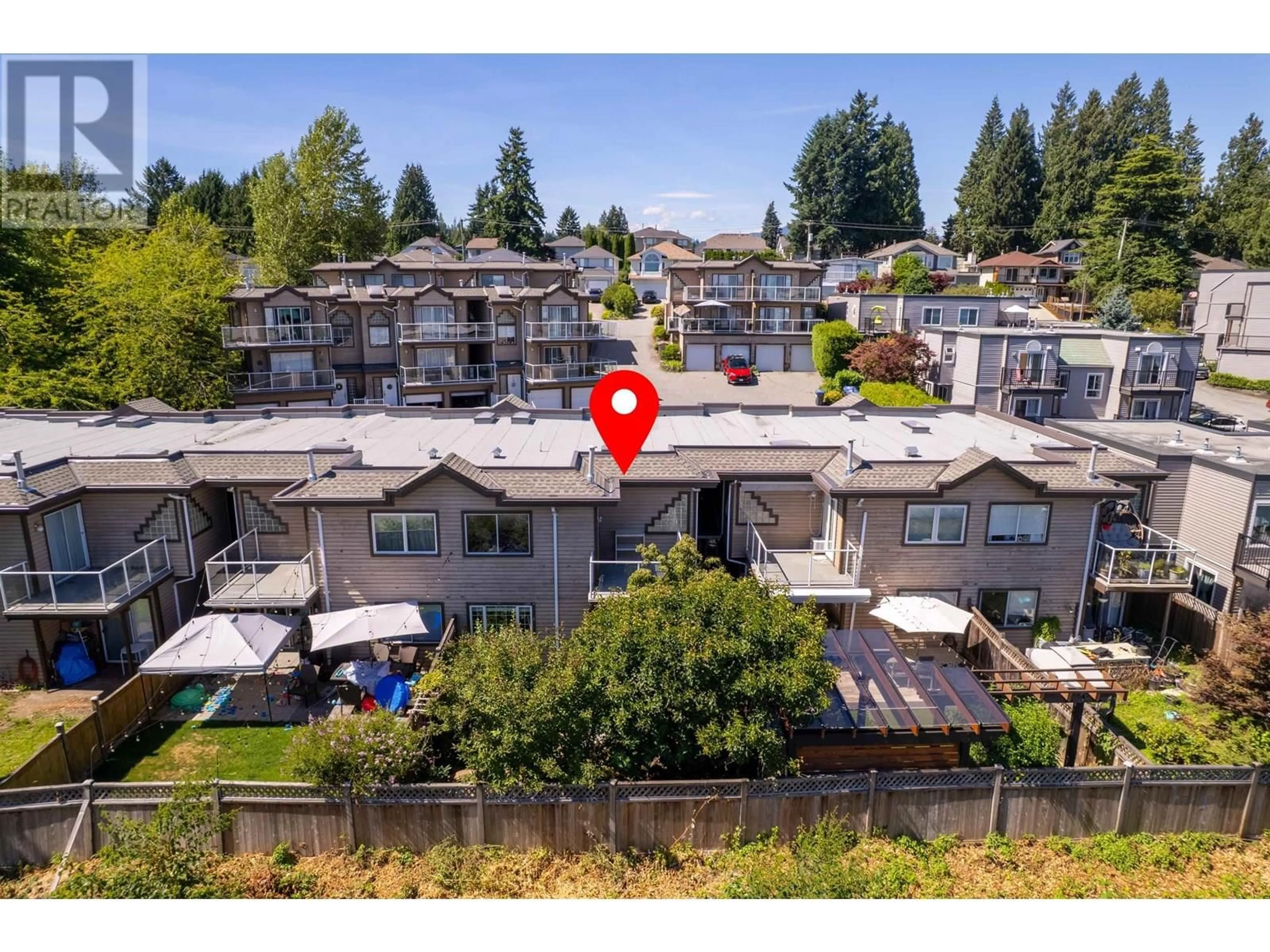 A pic from outside/outdoor area/front of a property/back of a property/a pic from drone, mountain view for 12 - 1872 HARBOUR STREET, Port Coquitlam British Columbia V3C1A3