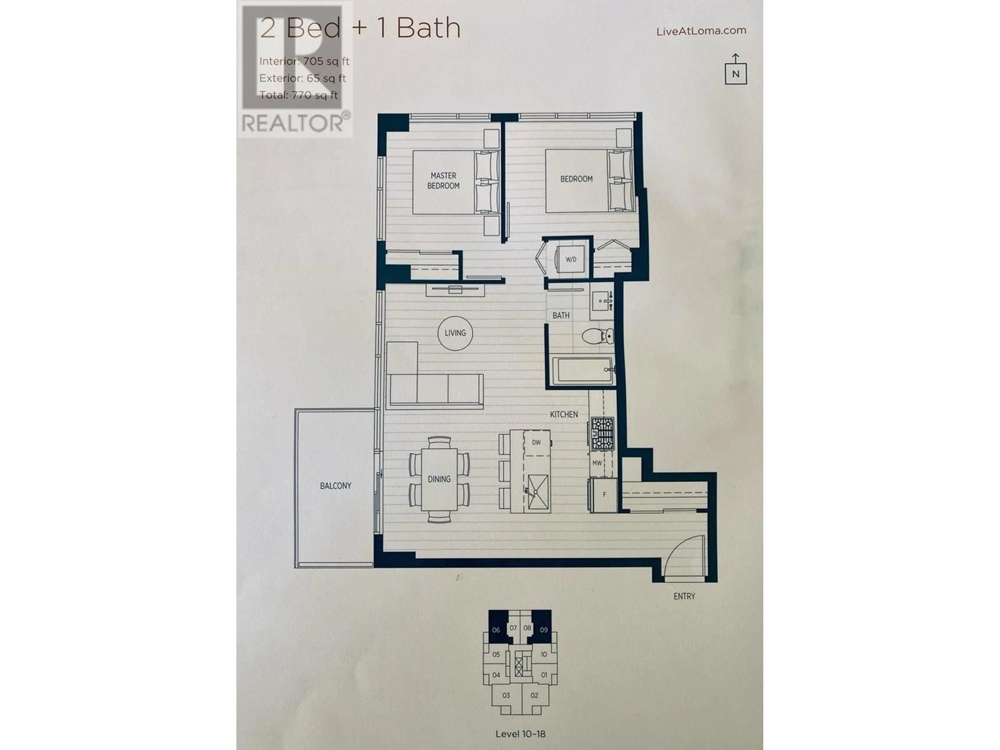 Floor plan for 1506 - 901 LOUGHEED HIGHWAY, Coquitlam British Columbia V3K3T3
