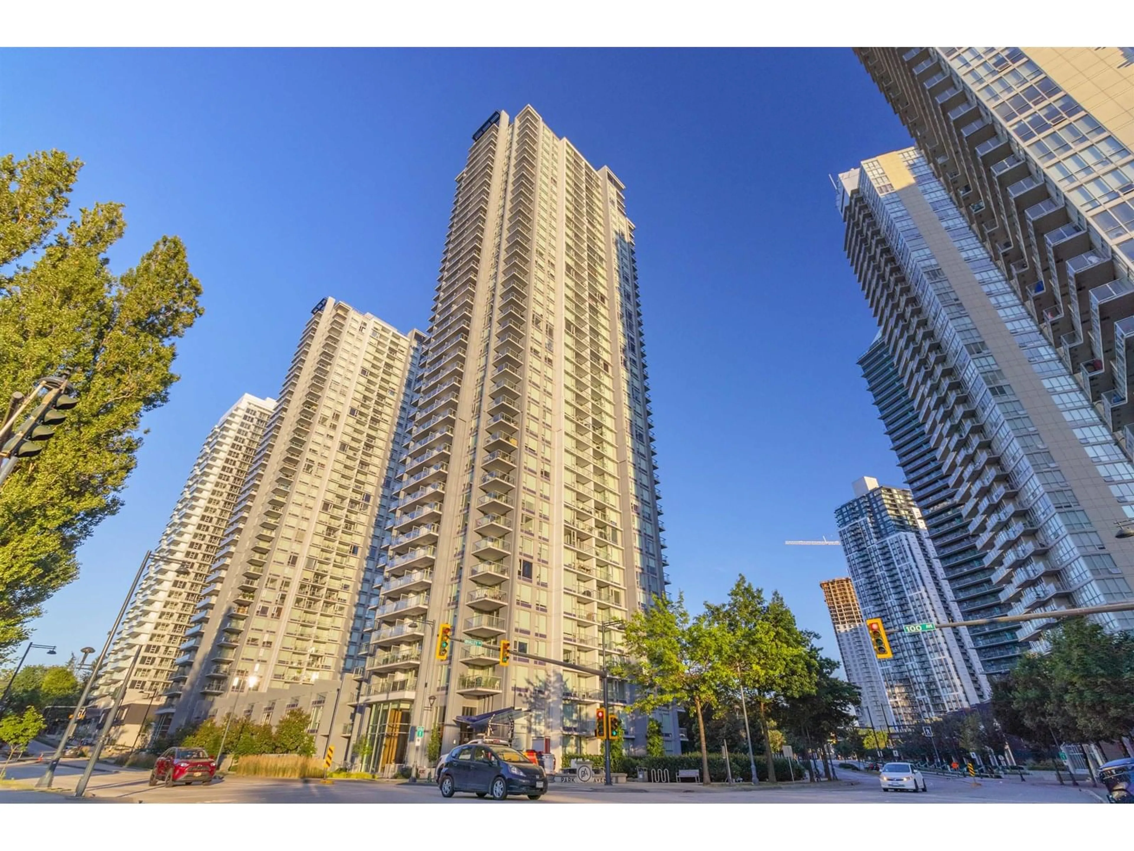 A pic from outside/outdoor area/front of a property/back of a property/a pic from drone, street for 3607 - 13696 100, Surrey British Columbia V3T0L5
