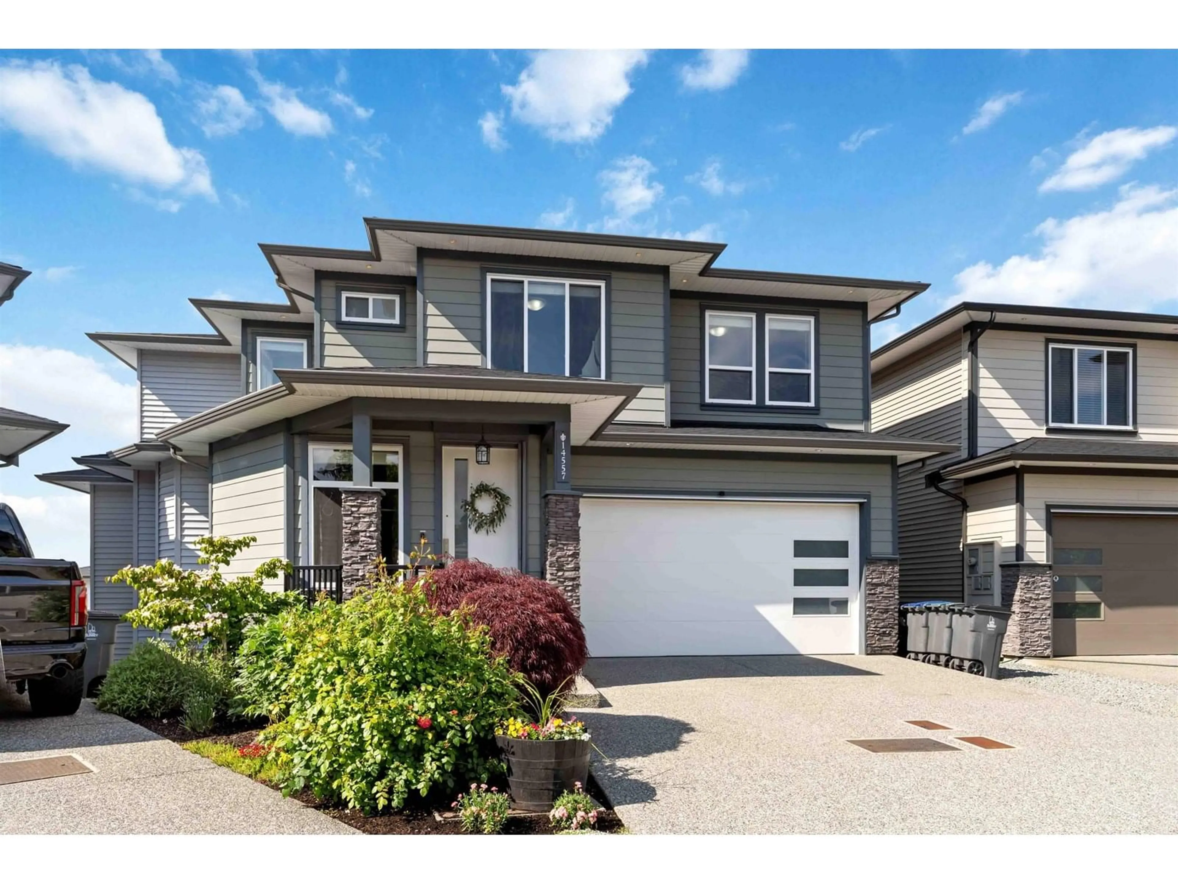 Home with vinyl exterior material, street for 14557 61, Surrey British Columbia V3S4R6