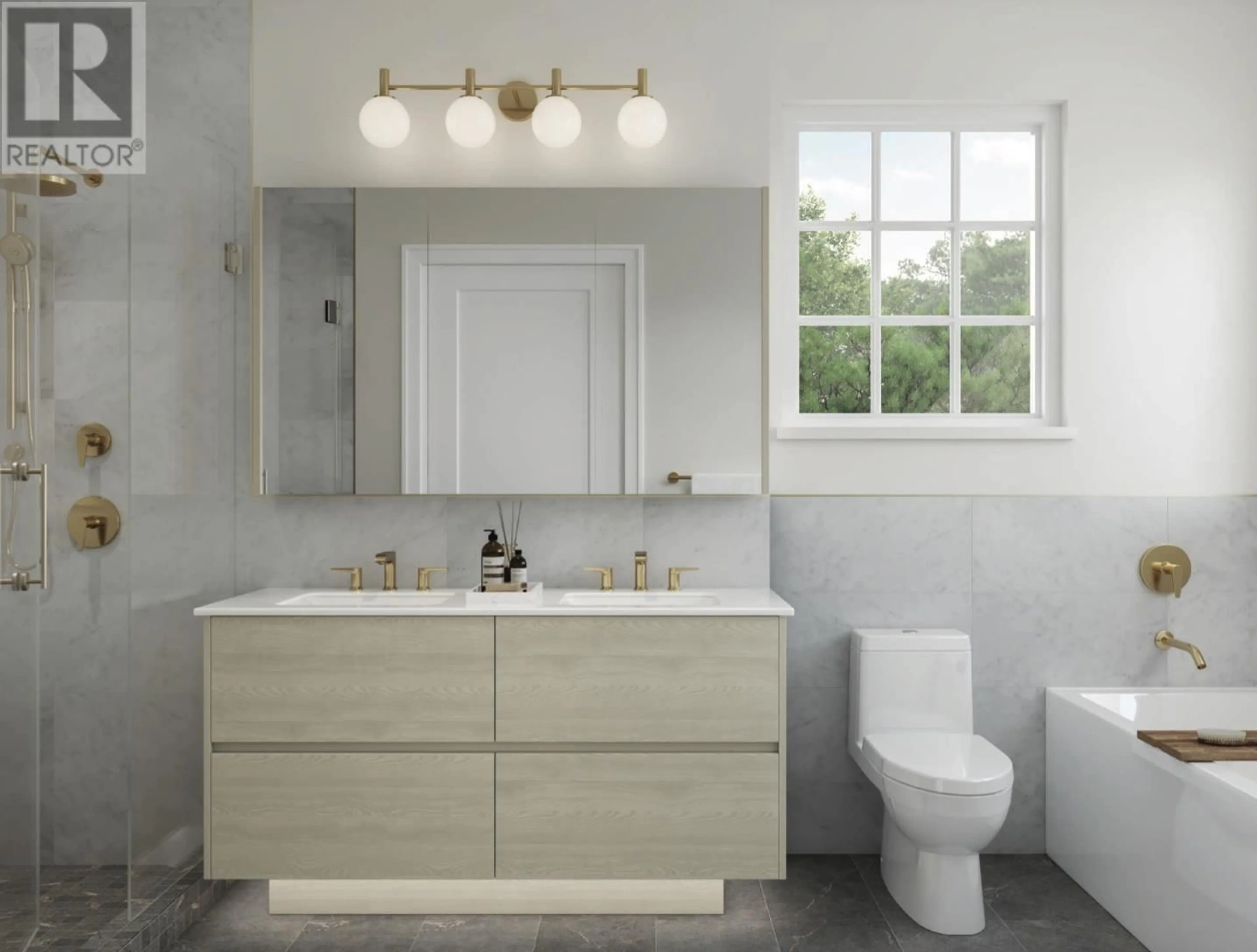 Contemporary bathroom, ceramic/tile floor for 109 - 7789 YUKON STREET, Vancouver British Columbia V5X2Y4