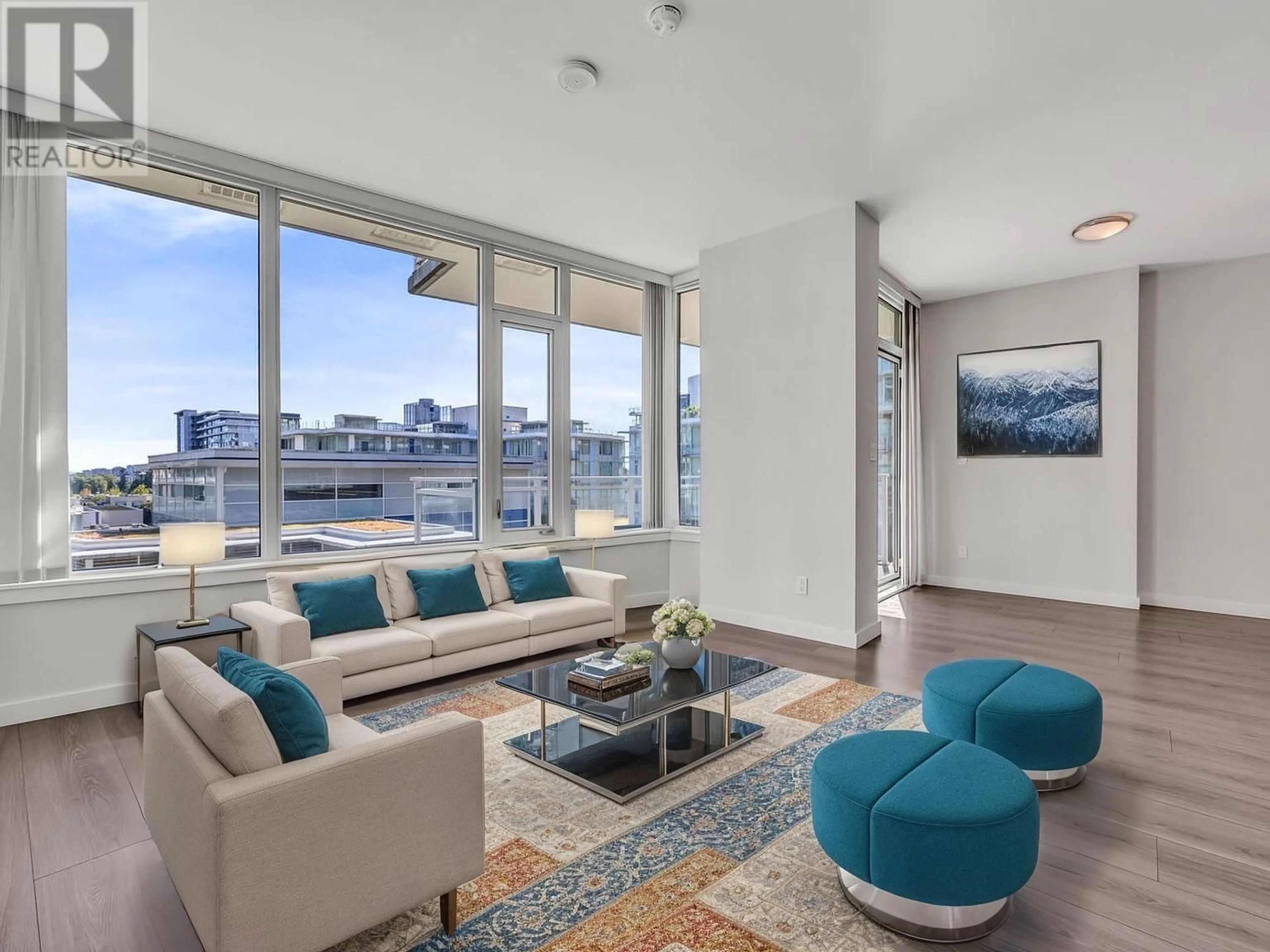 Living room with furniture, unknown for 816 - 8688 HAZELBRIDGE WAY, Richmond British Columbia V6X0R6