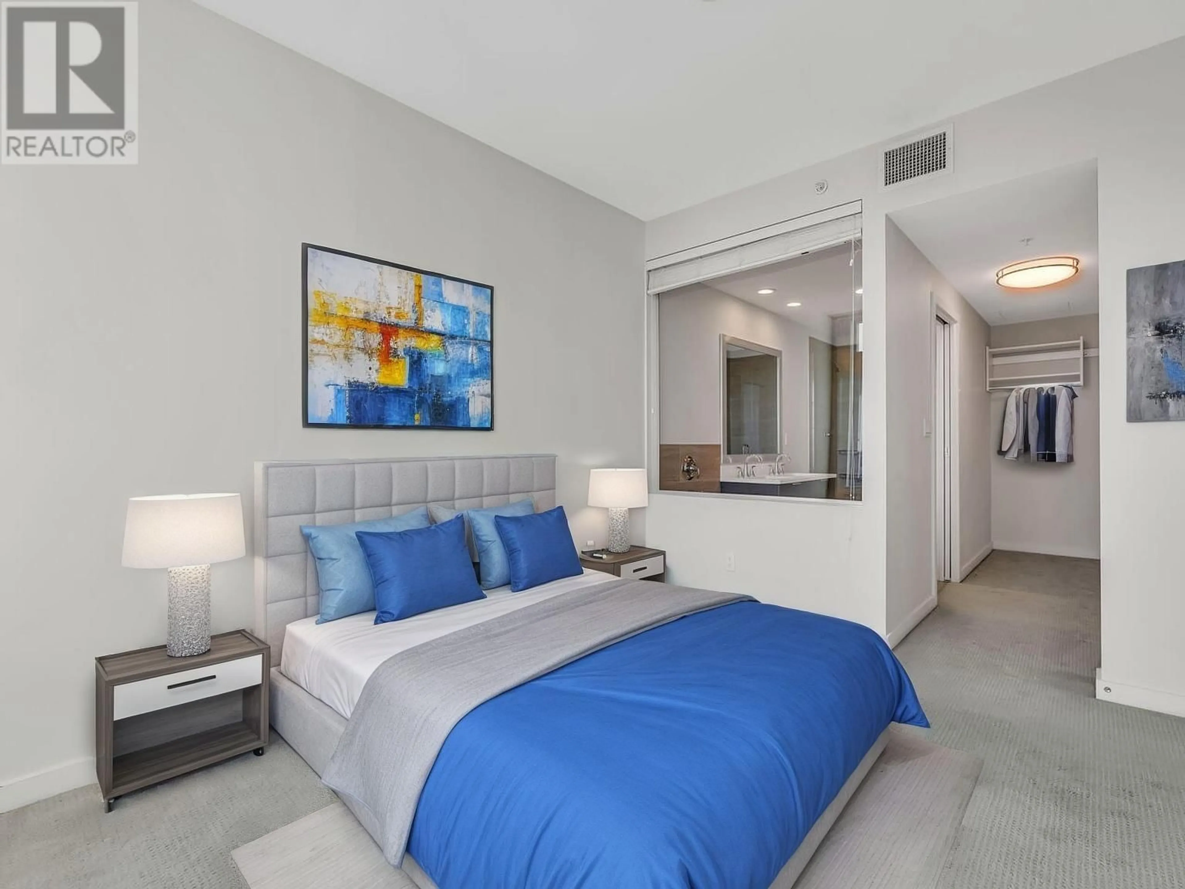 Bedroom with bed, unknown for 816 - 8688 HAZELBRIDGE WAY, Richmond British Columbia V6X0R6