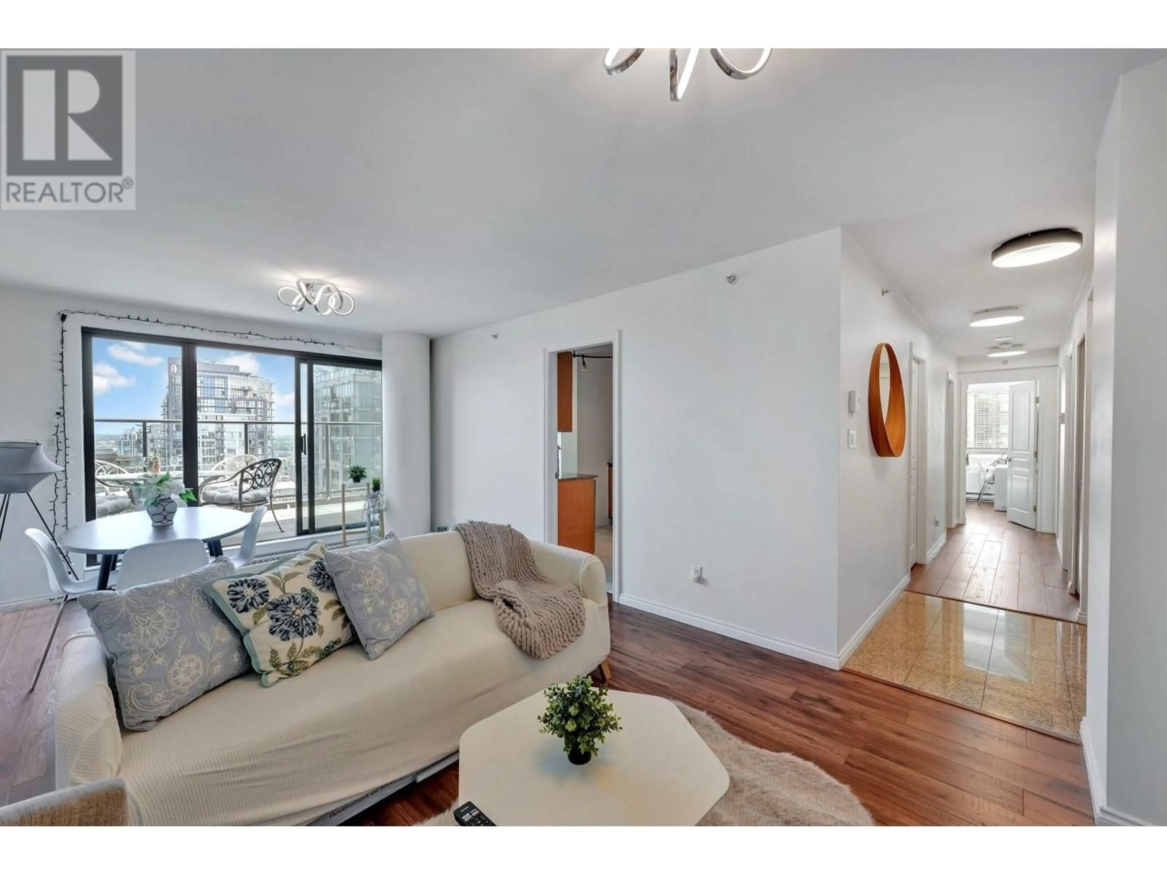 Living room with furniture, unknown for 2703 - 1189 HOWE STREET, Vancouver British Columbia V6Z2X4