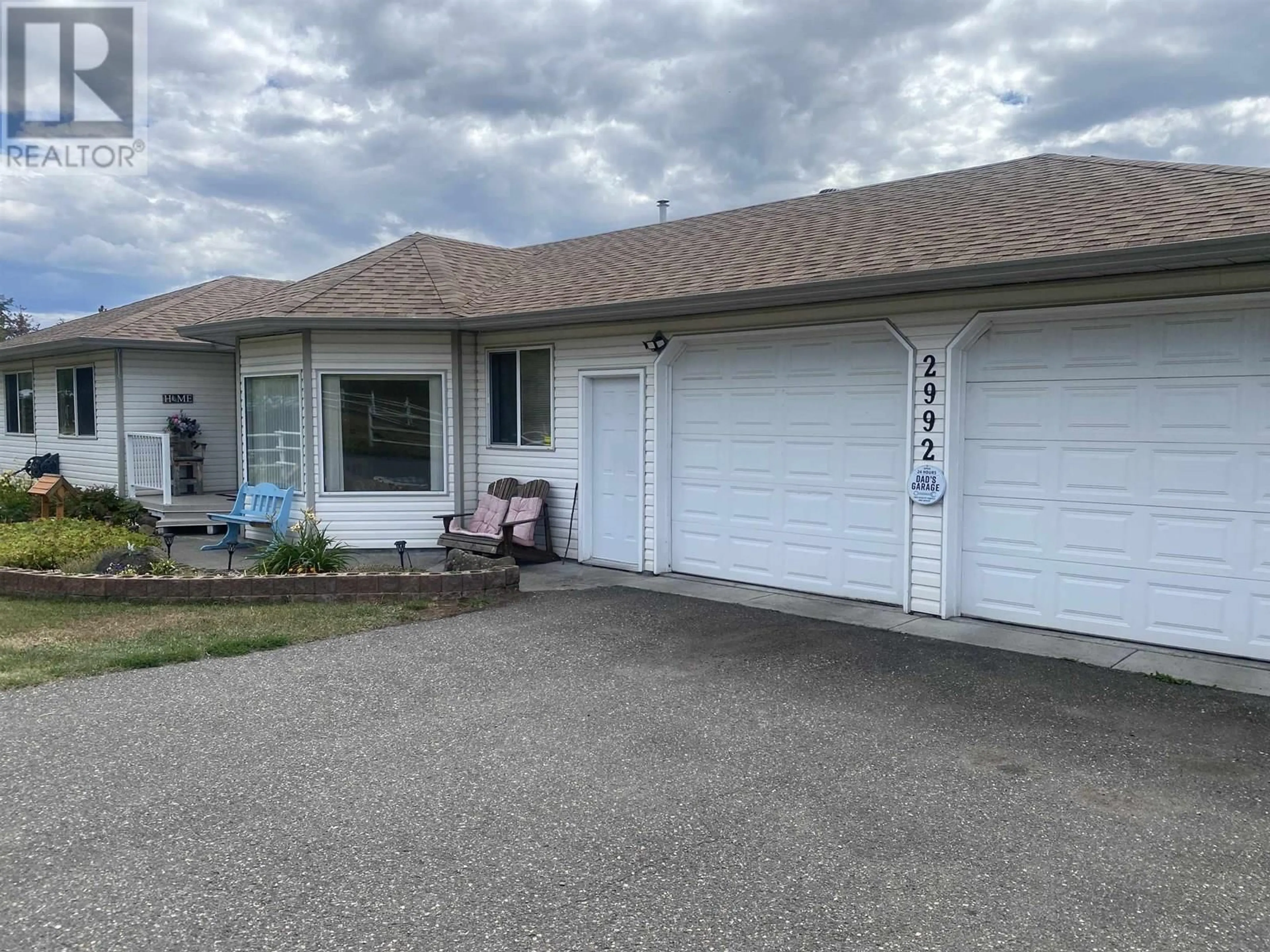 Home with vinyl exterior material, street for 2992 GOLD DIGGER DRIVE, 150 Mile House British Columbia V0K2G0