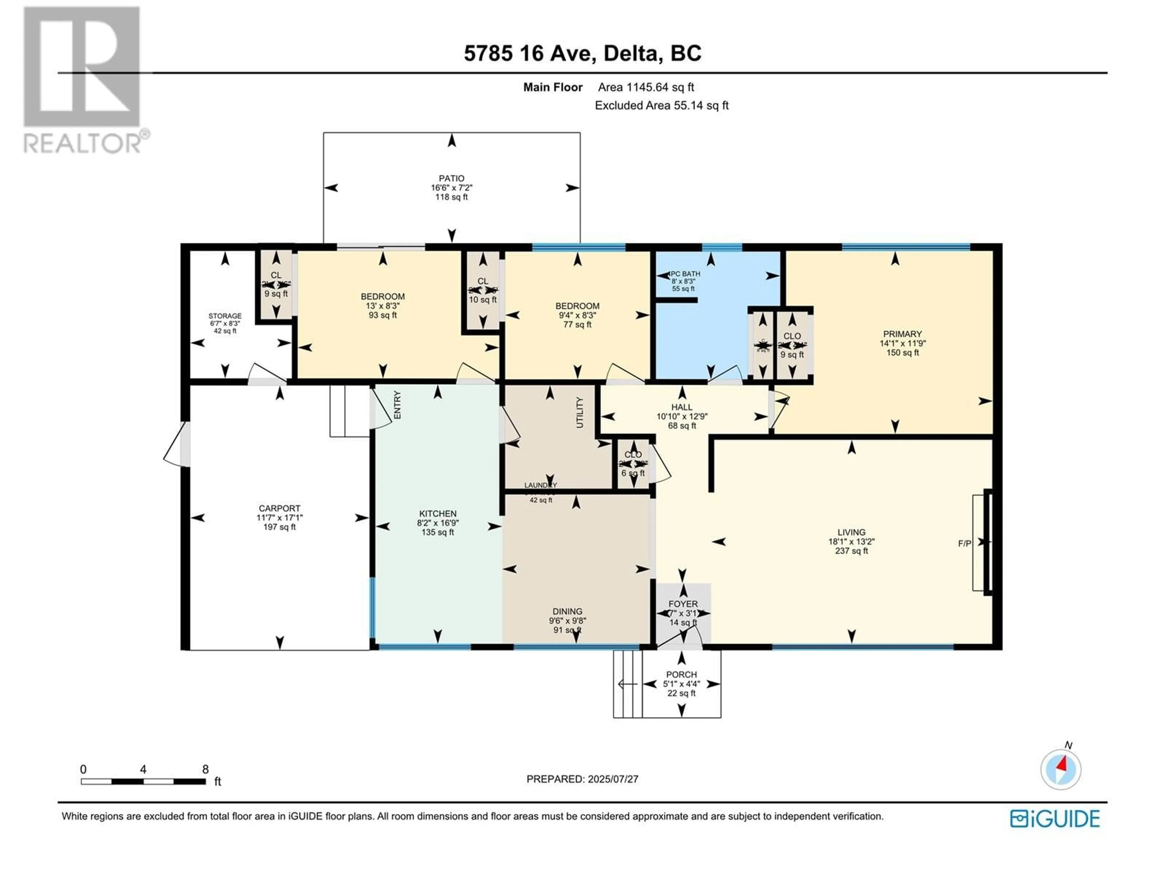 Floor plan for 5785 16TH AVENUE, Delta British Columbia V4L1G8