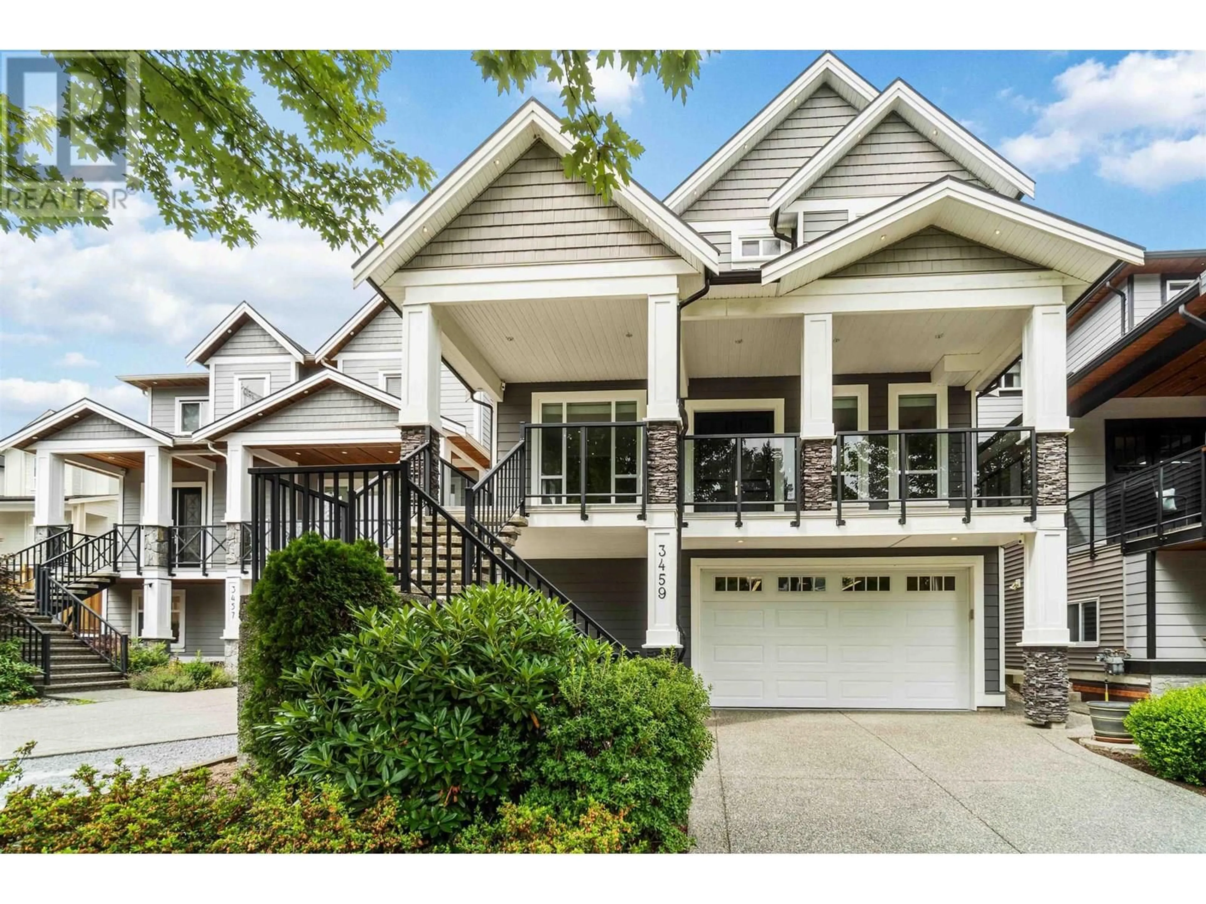 Home with vinyl exterior material, street for 3459 DARWIN AVENUE, Coquitlam British Columbia V3B3H6