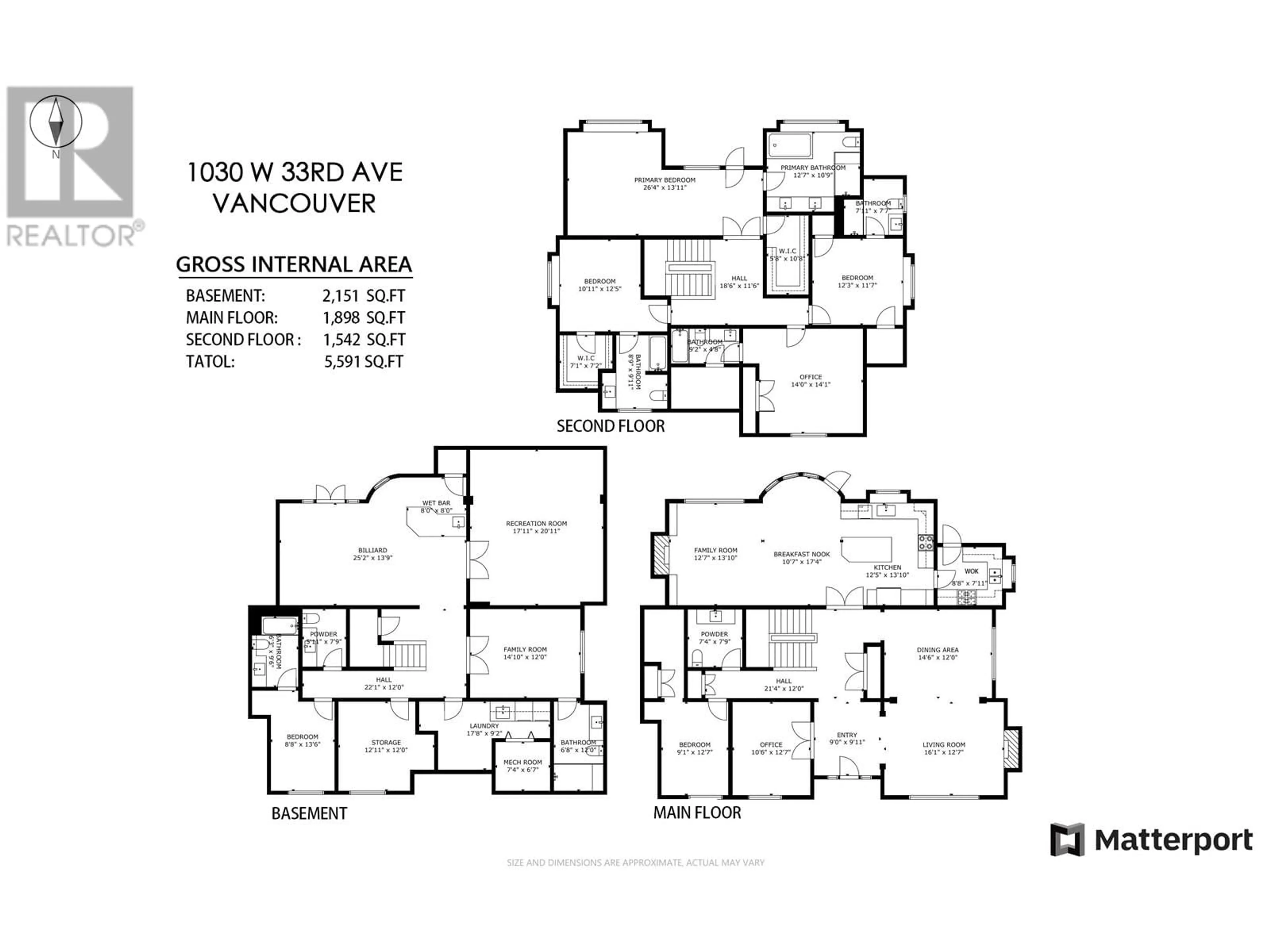 Floor plan for 1030 33RD AVENUE, Vancouver British Columbia V6M1A2