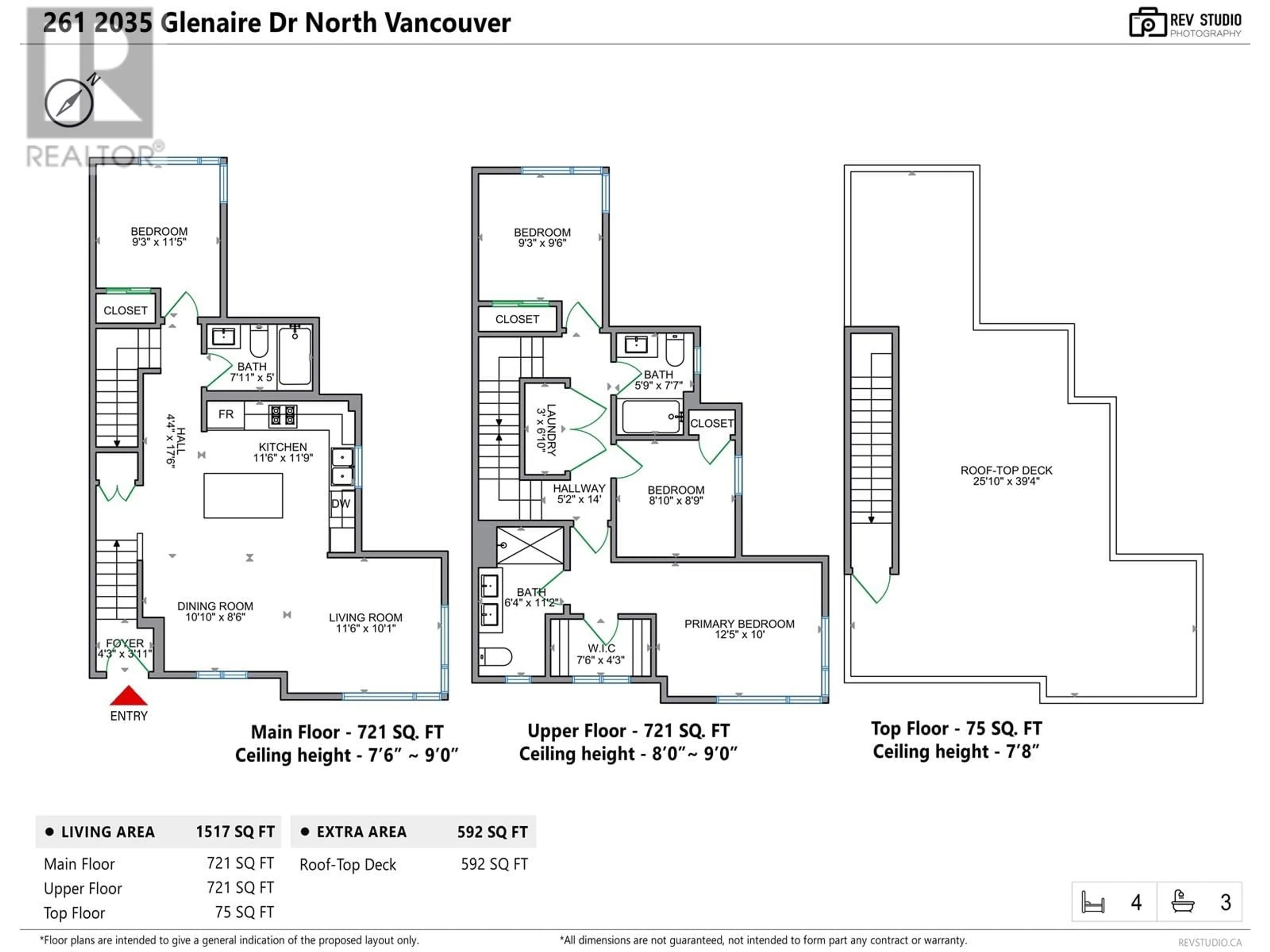 Floor plan for 261 - 2035 GLENAIRE DRIVE, North Vancouver British Columbia V7P1Y2