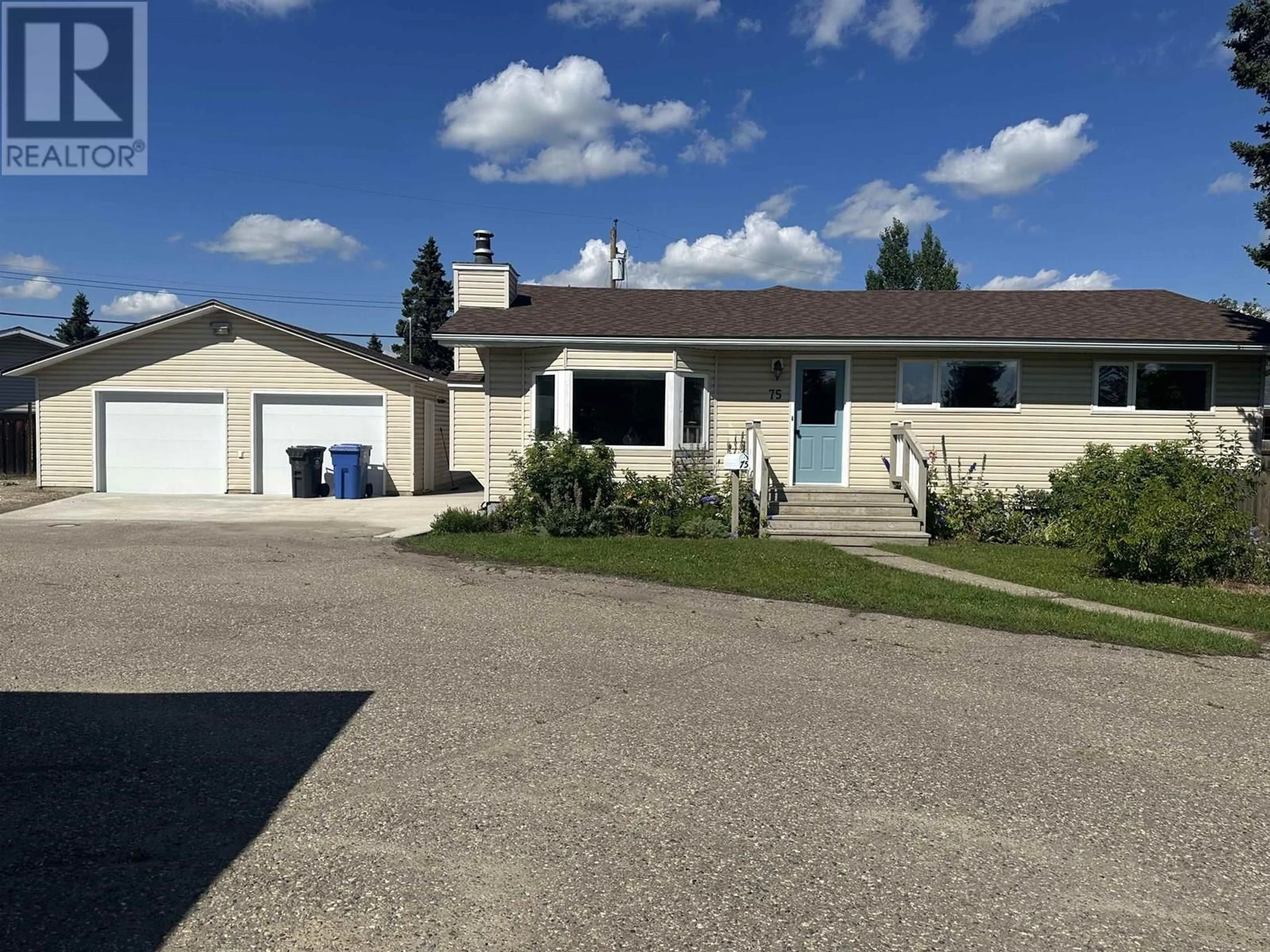 A pic from outside/outdoor area/front of a property/back of a property/a pic from drone, street for 75 PRINCESS CRESCENT, Fort St. John British Columbia V1J2R4