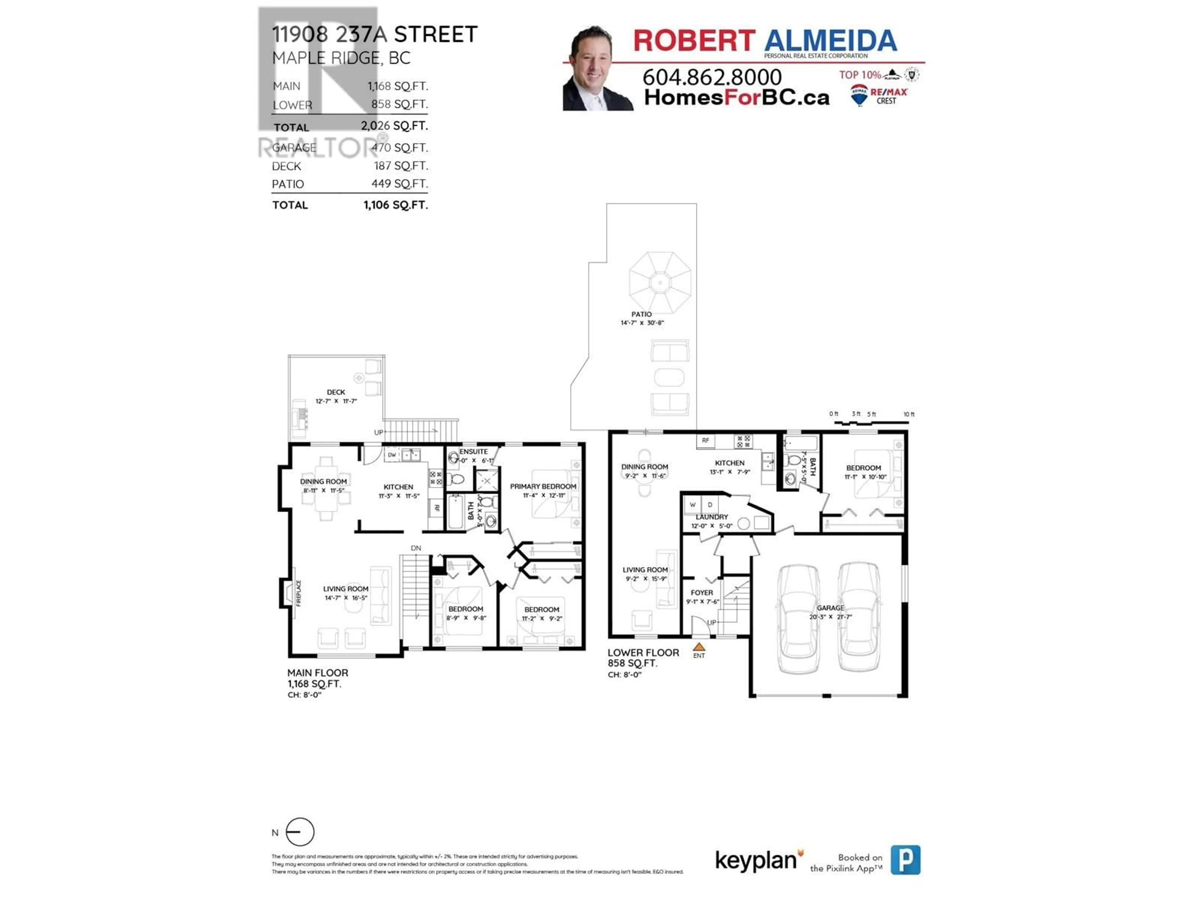 Floor plan for 11908 237A STREET, Maple Ridge British Columbia V4R1V9