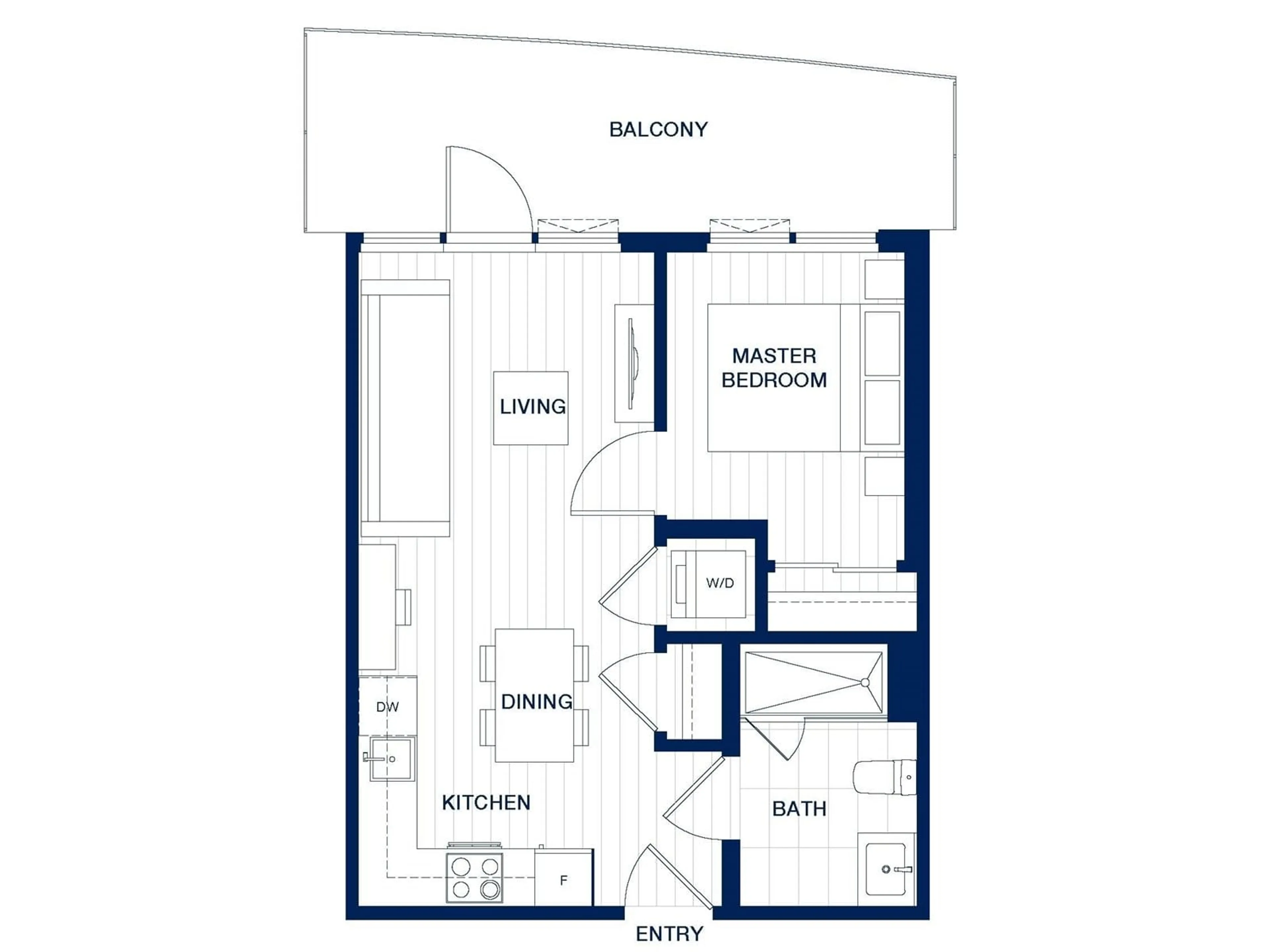 Floor plan for 1704 - 13685 102, Surrey British Columbia V3T1N7