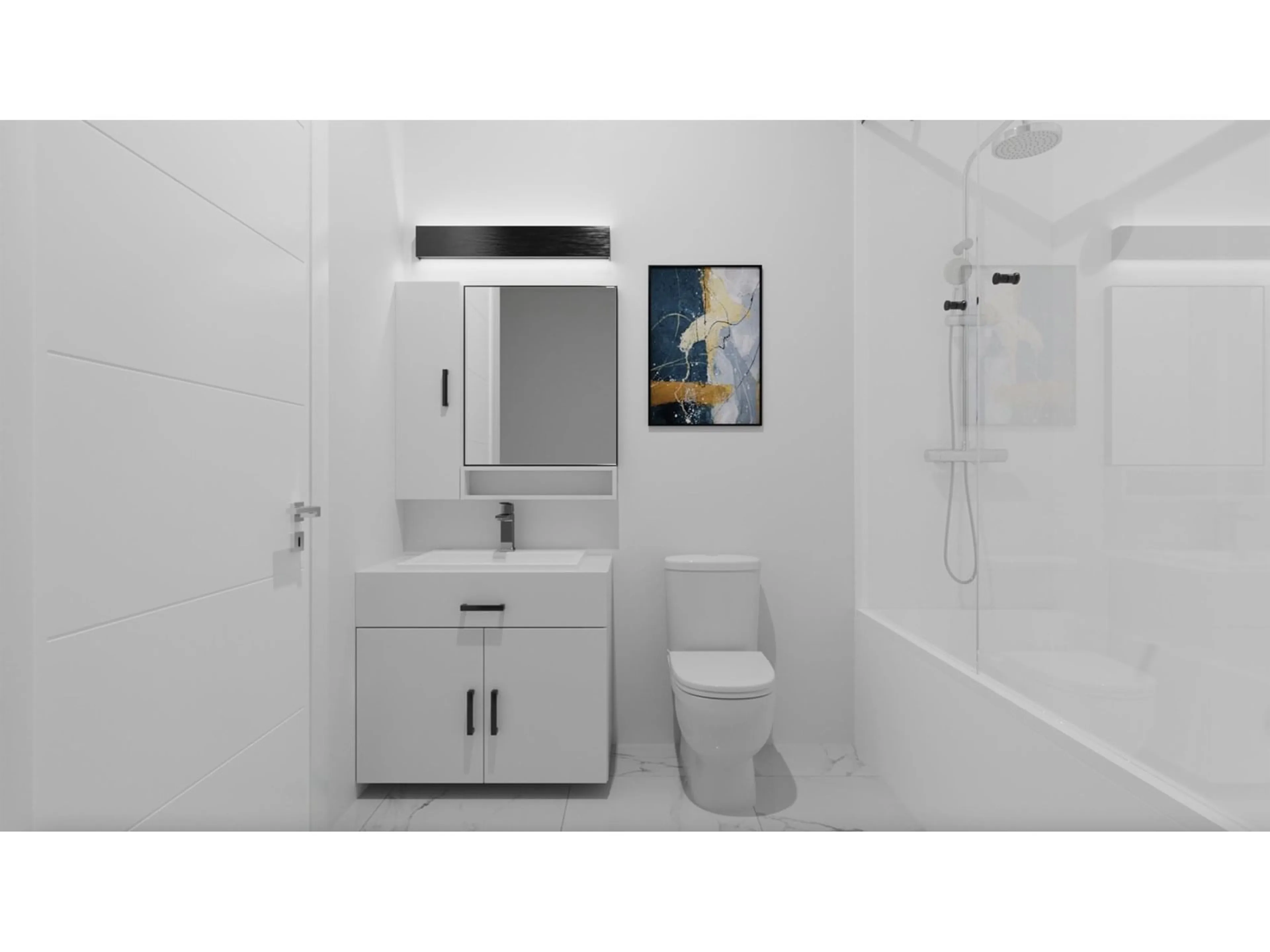 Standard bathroom, ceramic/tile floor for 415 - 163 175A, Surrey British Columbia V0V0V0