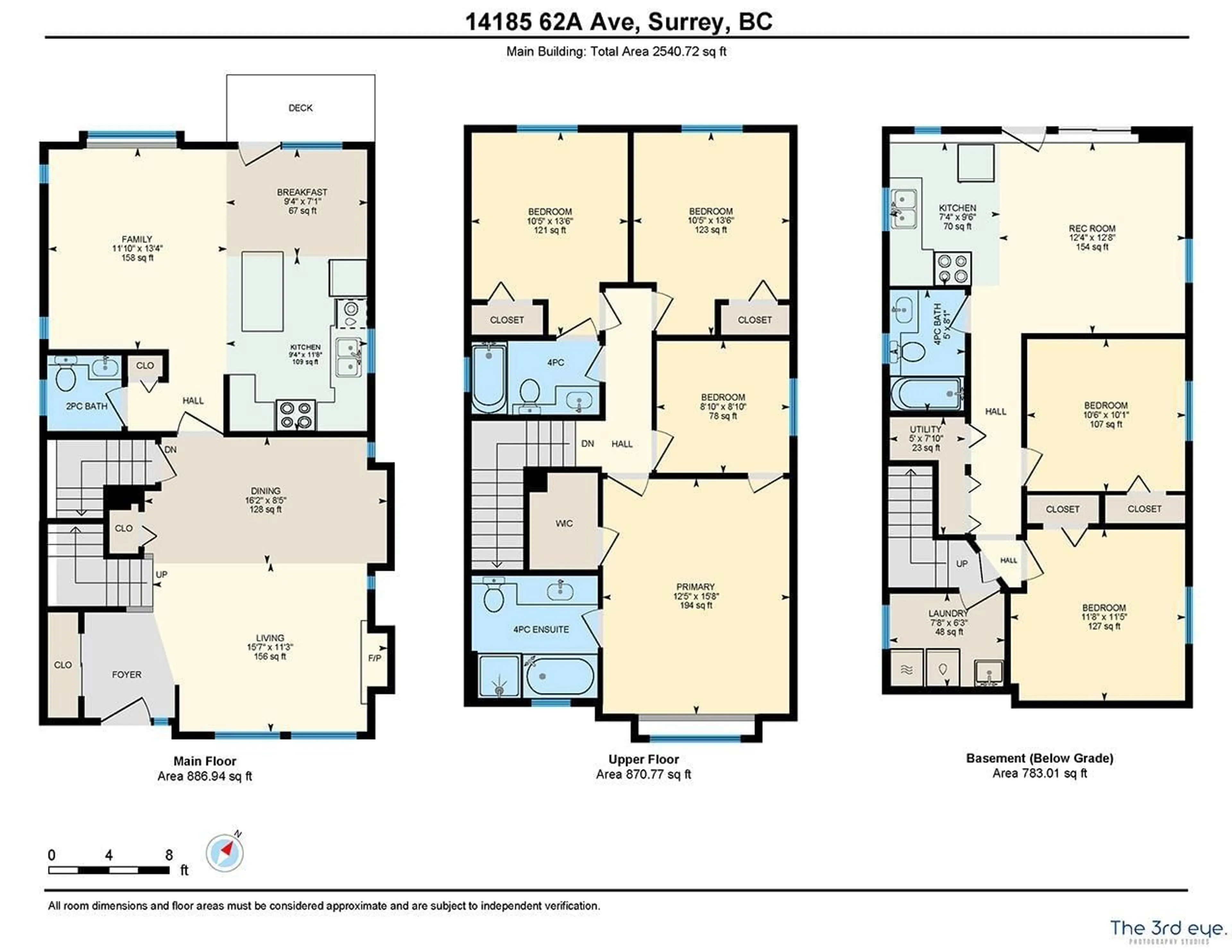 Floor plan for 14185 62A, Surrey British Columbia V3X0B2