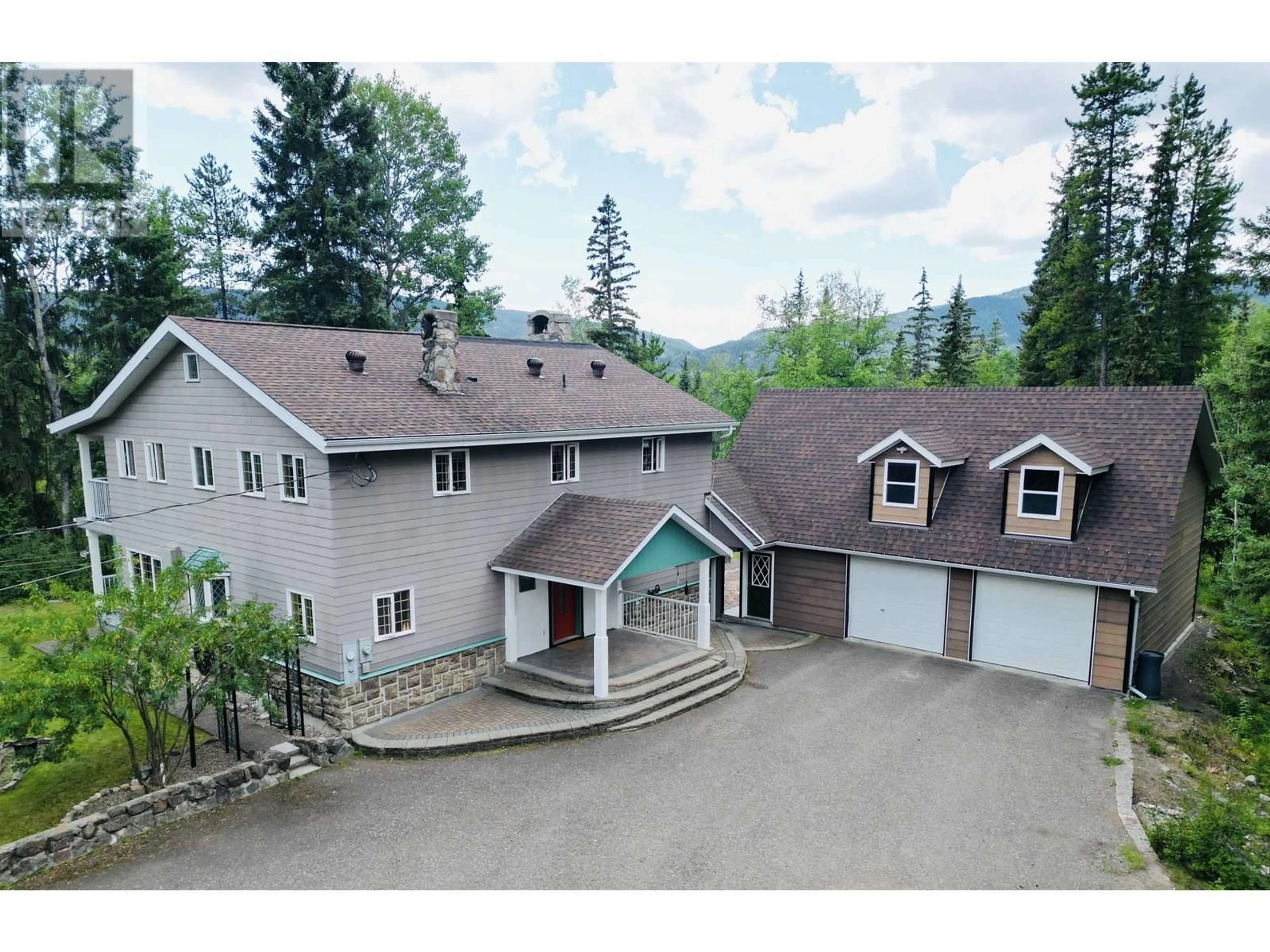A pic from outside/outdoor area/front of a property/back of a property/a pic from drone, mountain view for 16939 HIGHWAY 16 HIGHWAY, Burns Lake British Columbia V0J1E3