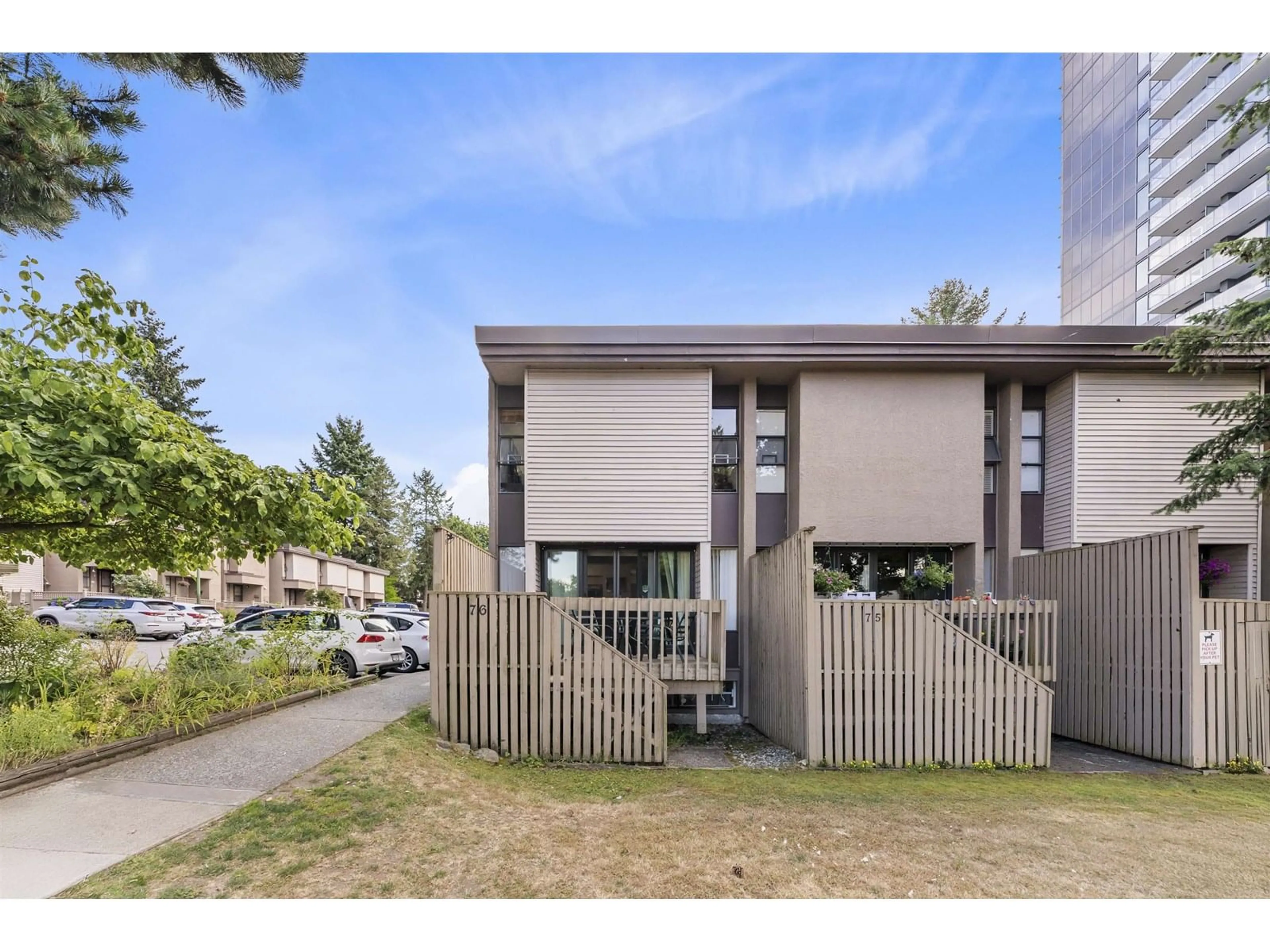 A pic from outside/outdoor area/front of a property/back of a property/a pic from drone, street for 76 - 13756 CENTRAL, Surrey British Columbia V3T1R9