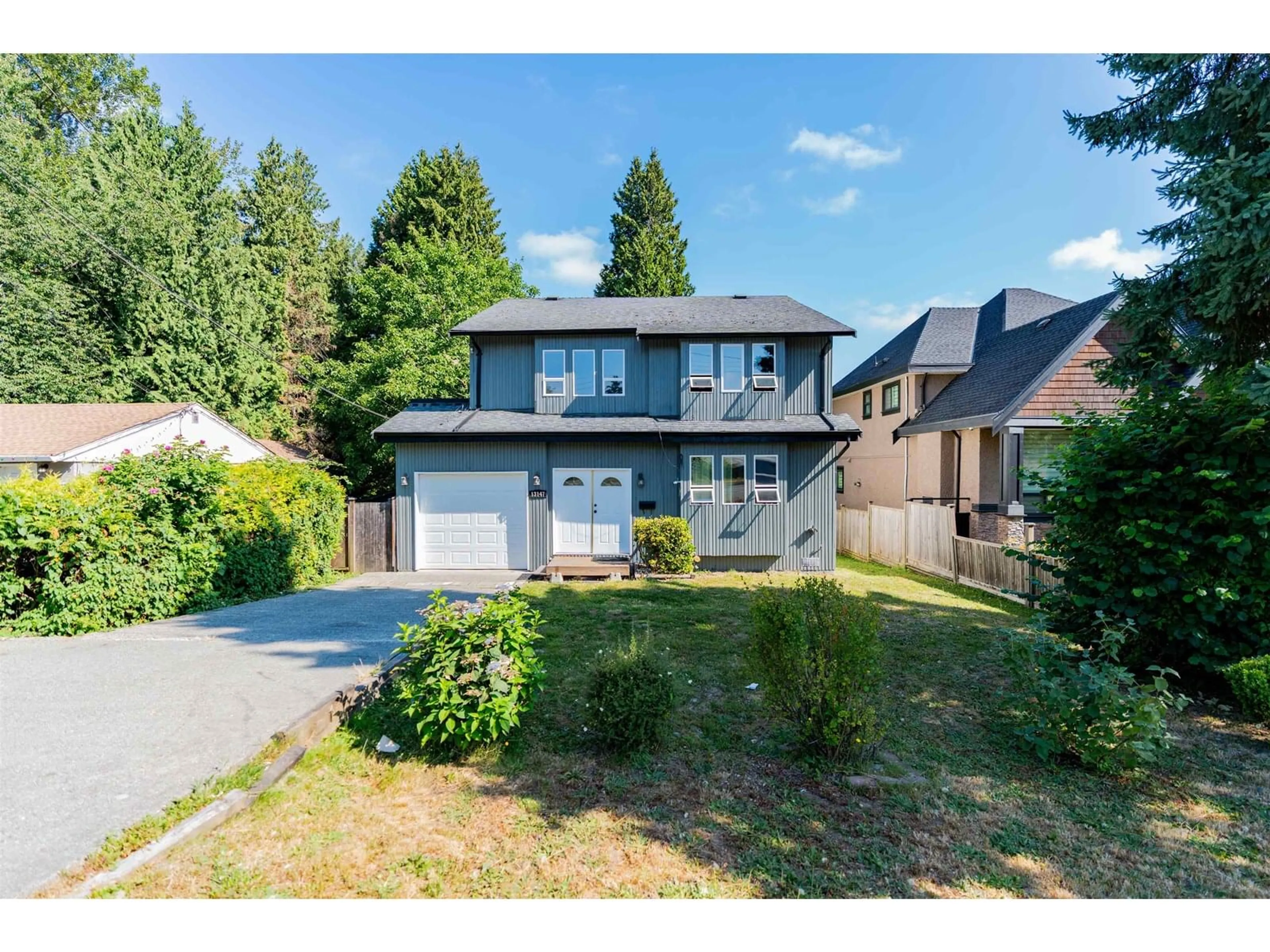 A pic from outside/outdoor area/front of a property/back of a property/a pic from drone, street for 13174 111, Surrey British Columbia V3T2S3