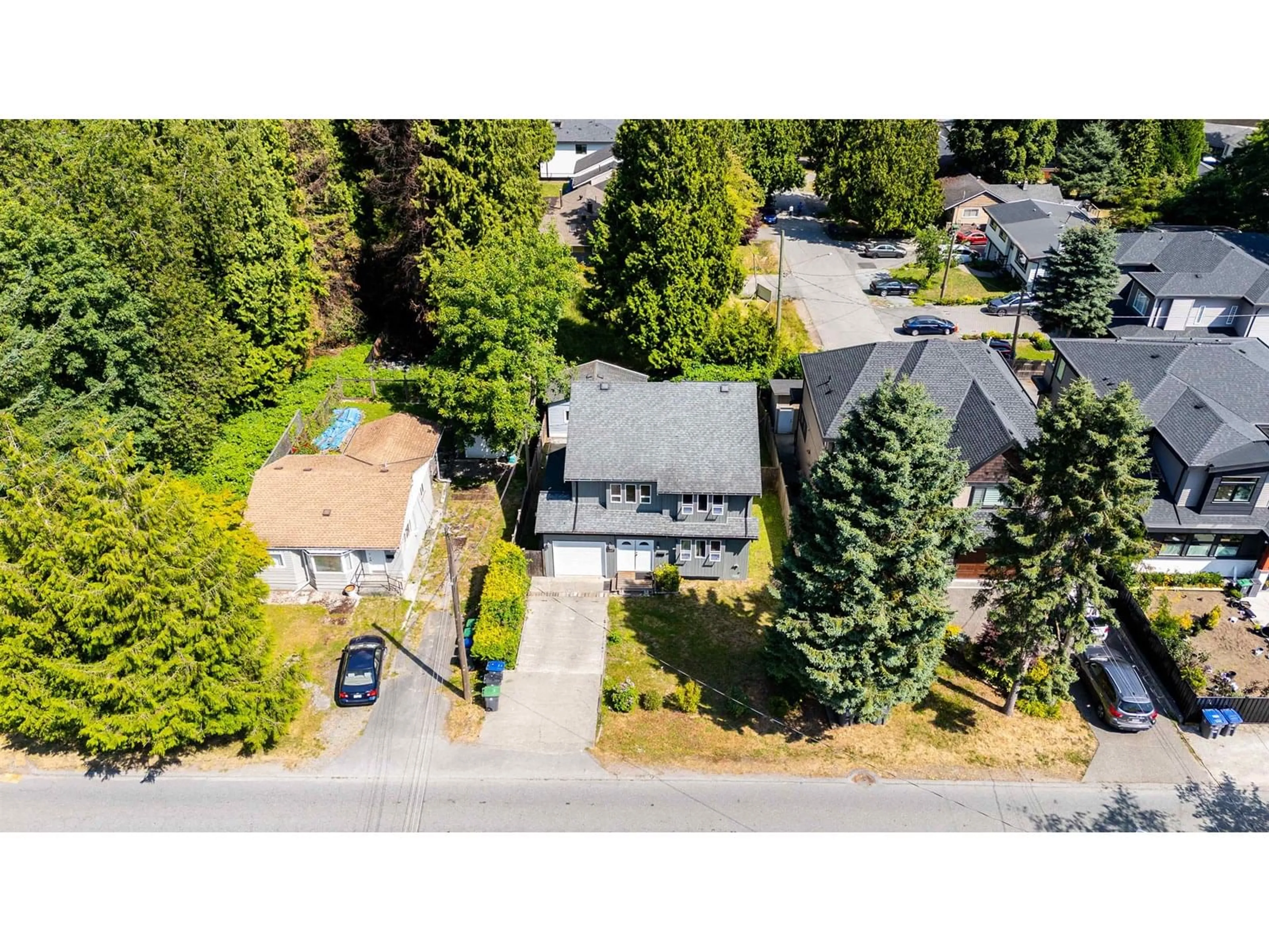 A pic from outside/outdoor area/front of a property/back of a property/a pic from drone, street for 13174 111, Surrey British Columbia V3T2S3