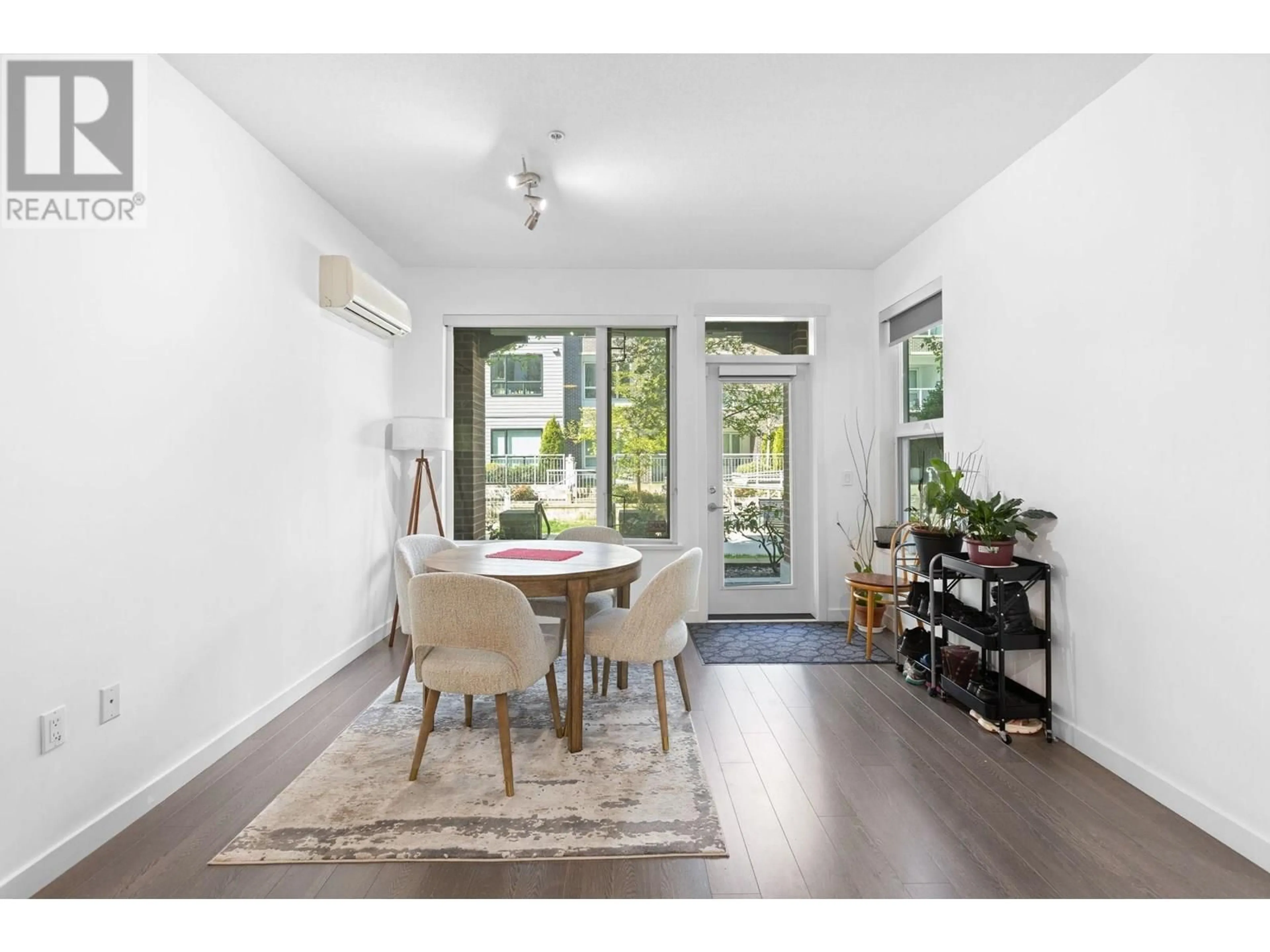 Dining room, wood/laminate floor for 130 - 9399 ODLIN ROAD, Richmond British Columbia V6X0J6