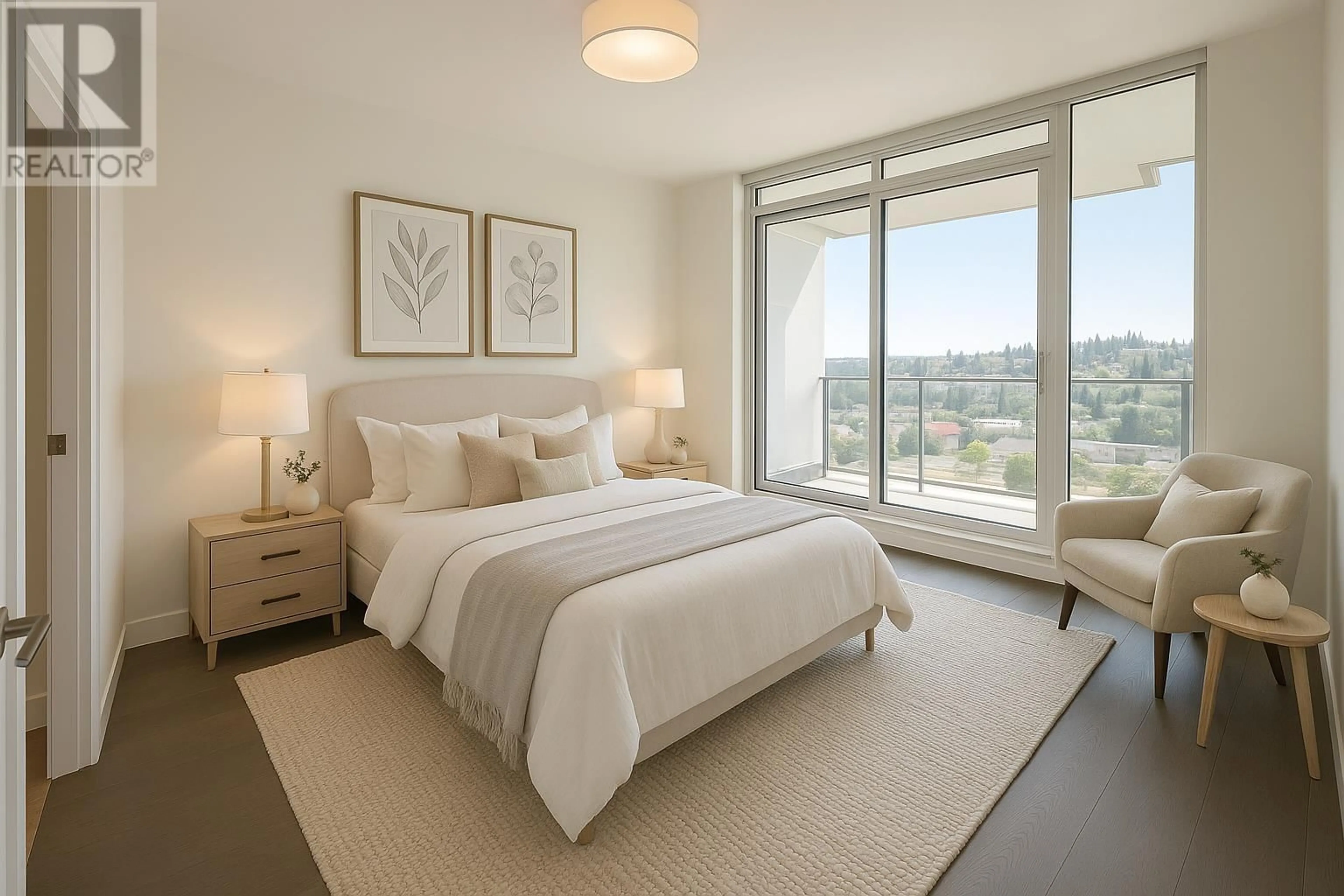 Bedroom with bed, unknown for 3006 - 1500 FERN STREET, North Vancouver British Columbia V7J0E6