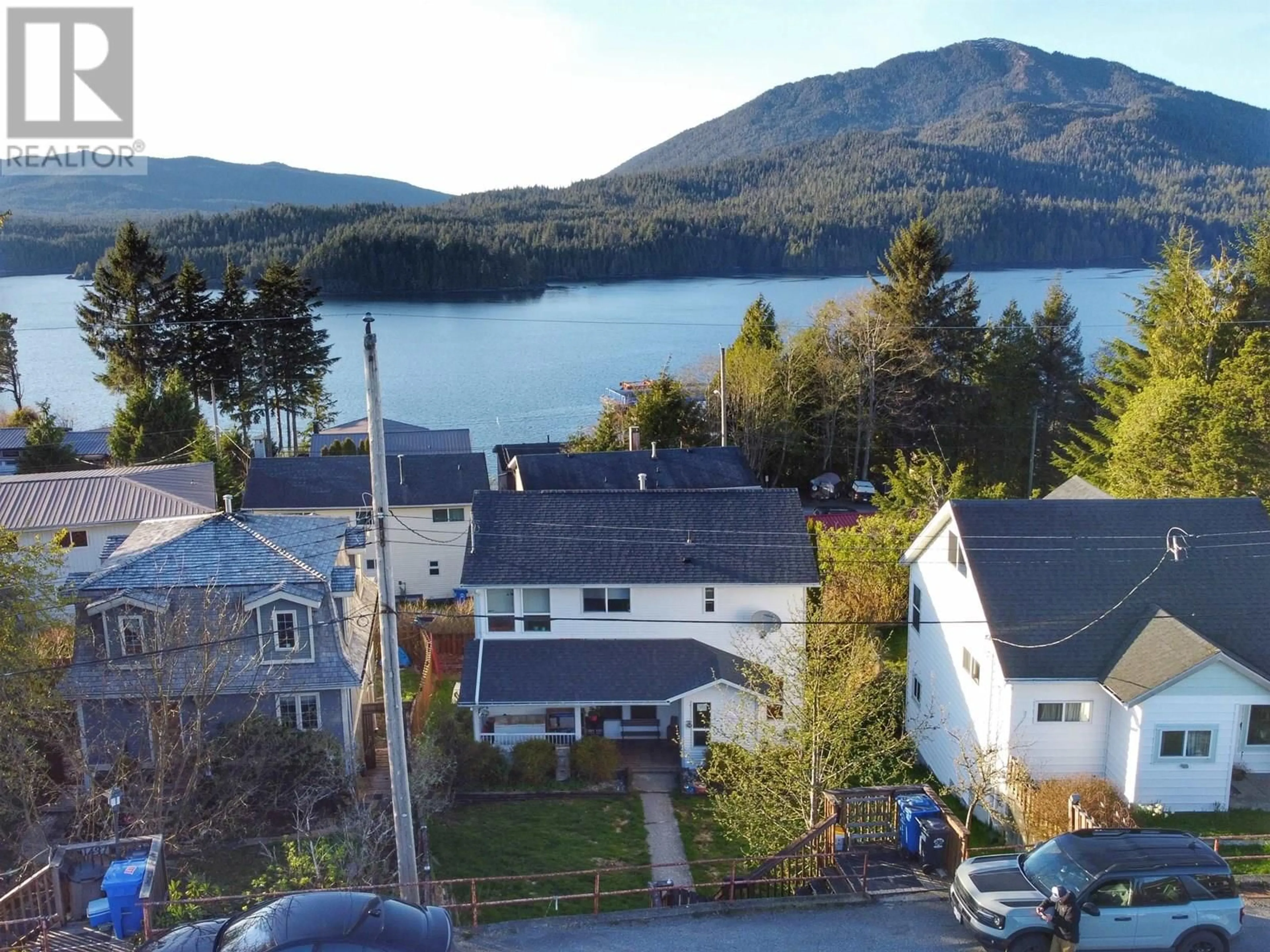 A pic from outside/outdoor area/front of a property/back of a property/a pic from drone, water/lake/river/ocean view for 1441 PIGOTT PLACE, Prince Rupert British Columbia V8J2E4