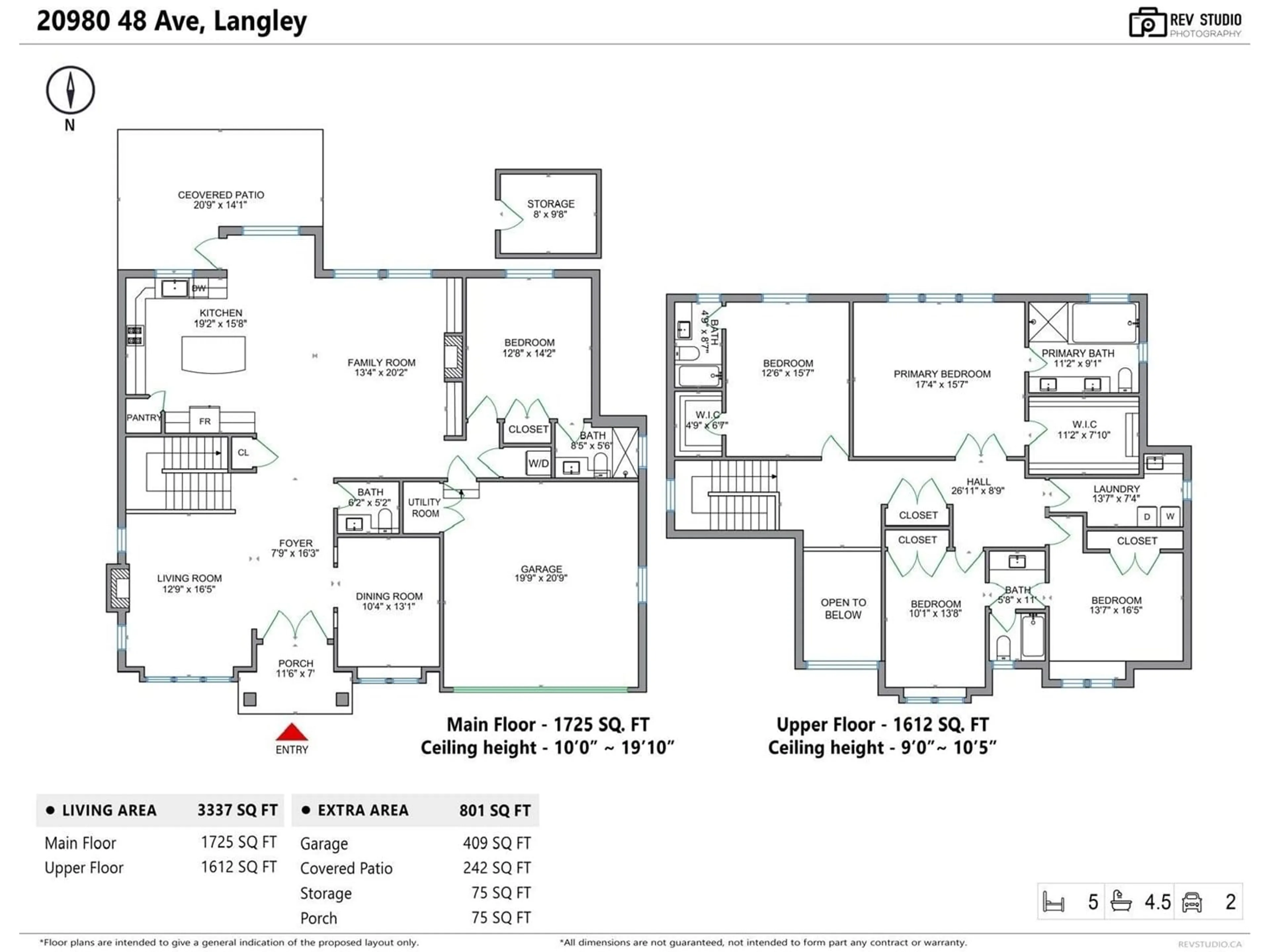 Floor plan for 20980 48, Langley British Columbia V3A3M1