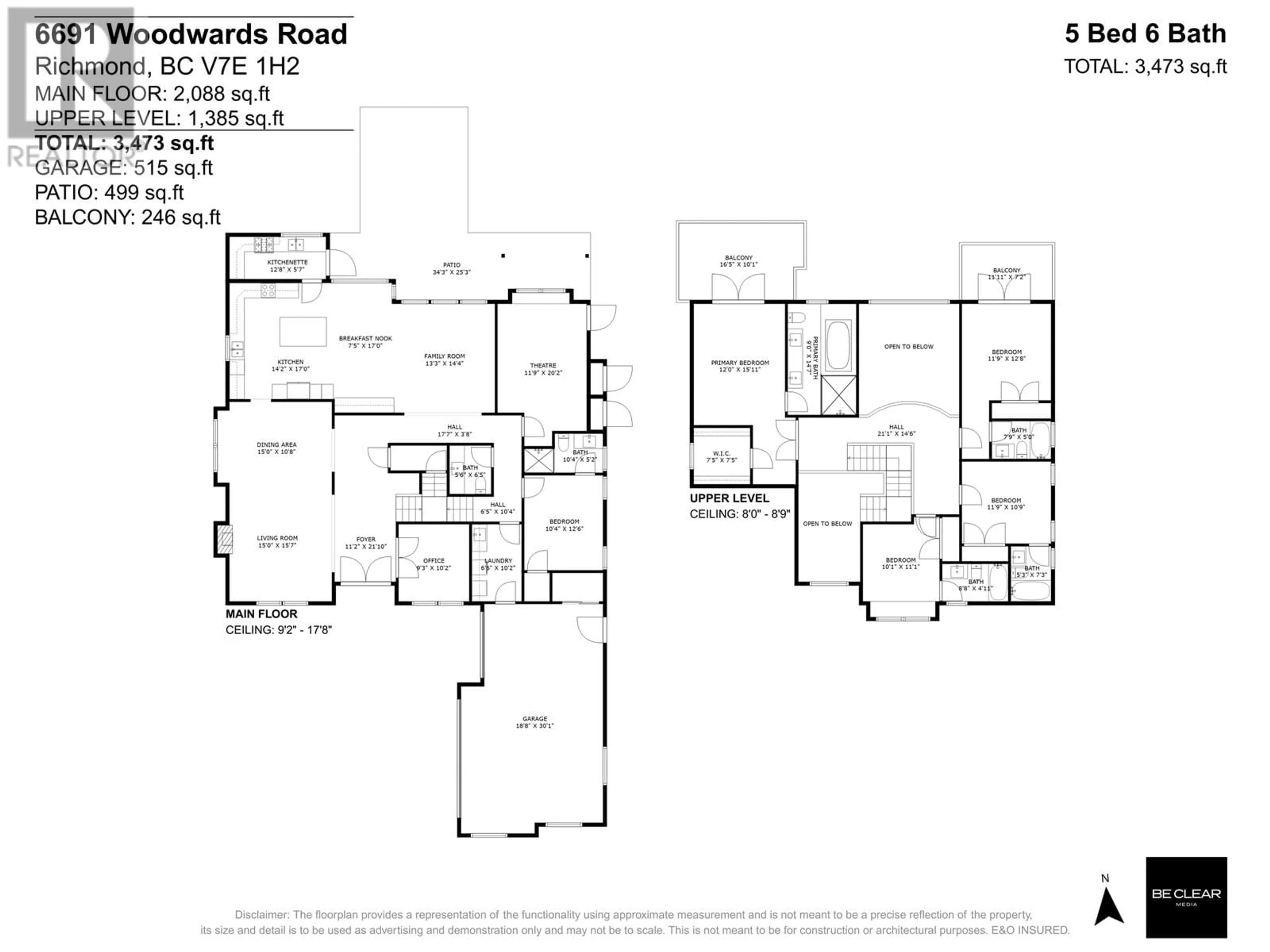 Floor plan for 6691 WOODWARDS ROAD, Richmond British Columbia V7E1H2