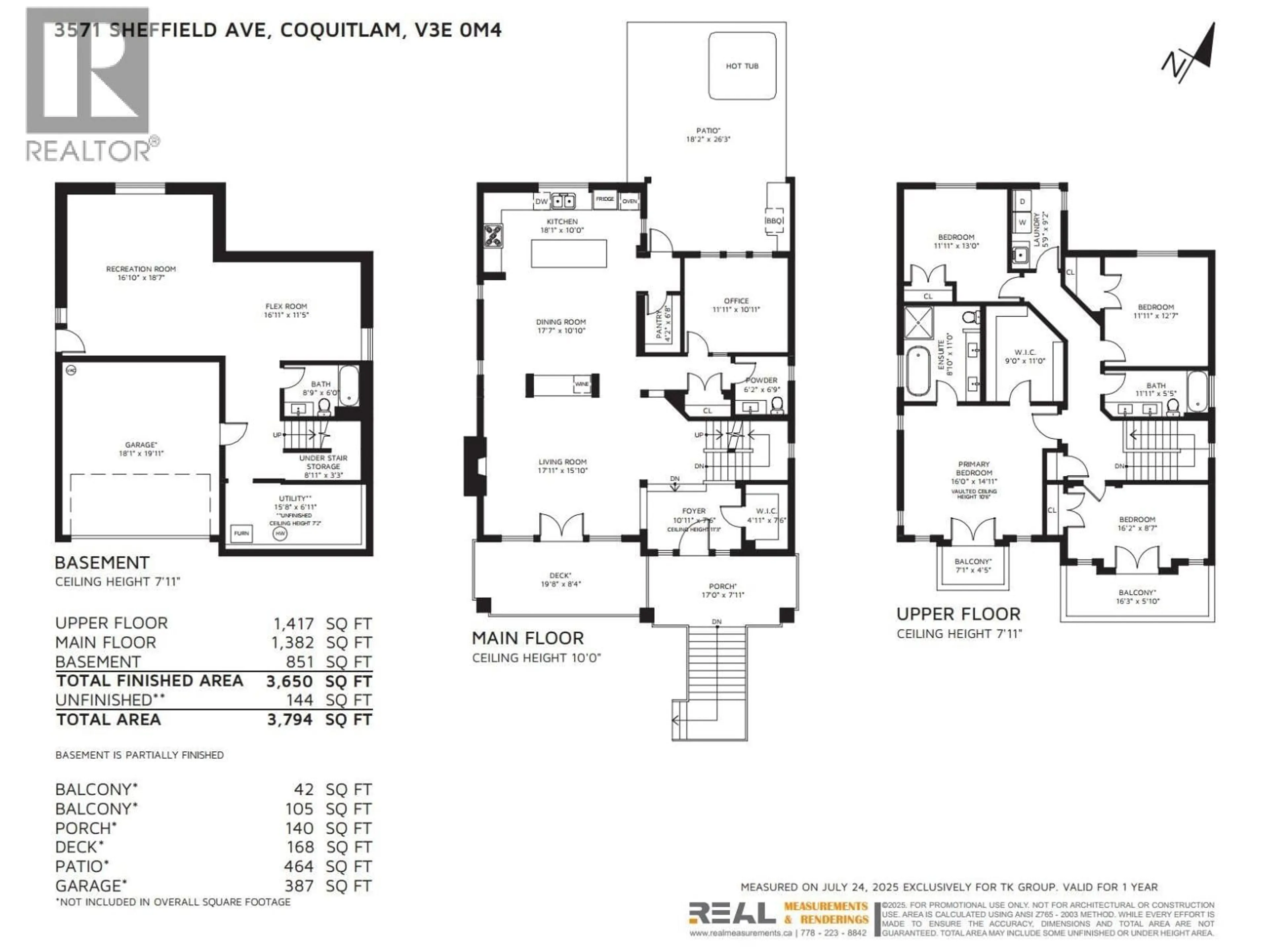 Floor plan for 3571 SHEFFIELD AVENUE, Coquitlam British Columbia V3E0M4