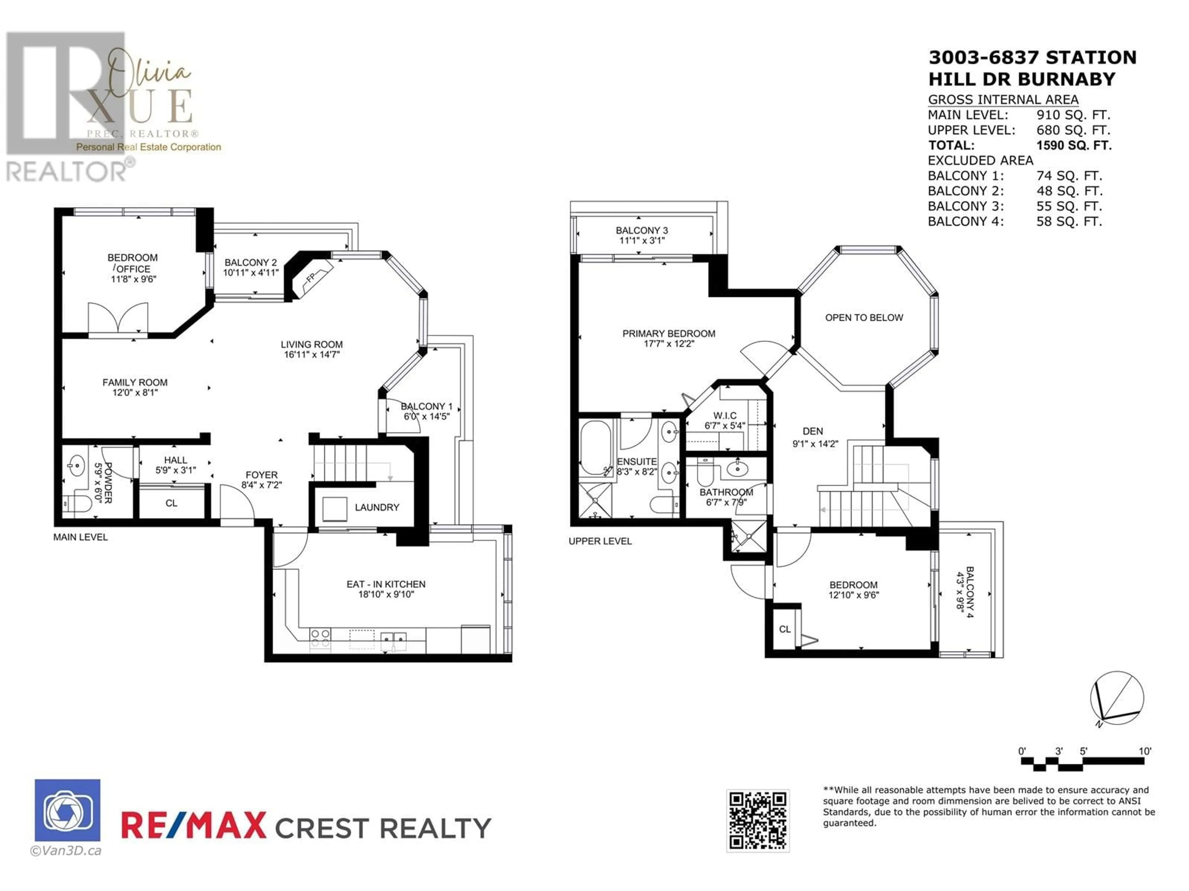 Floor plan for 3003 - 6837 STATION HILL DRIVE, Burnaby British Columbia V3N5B7