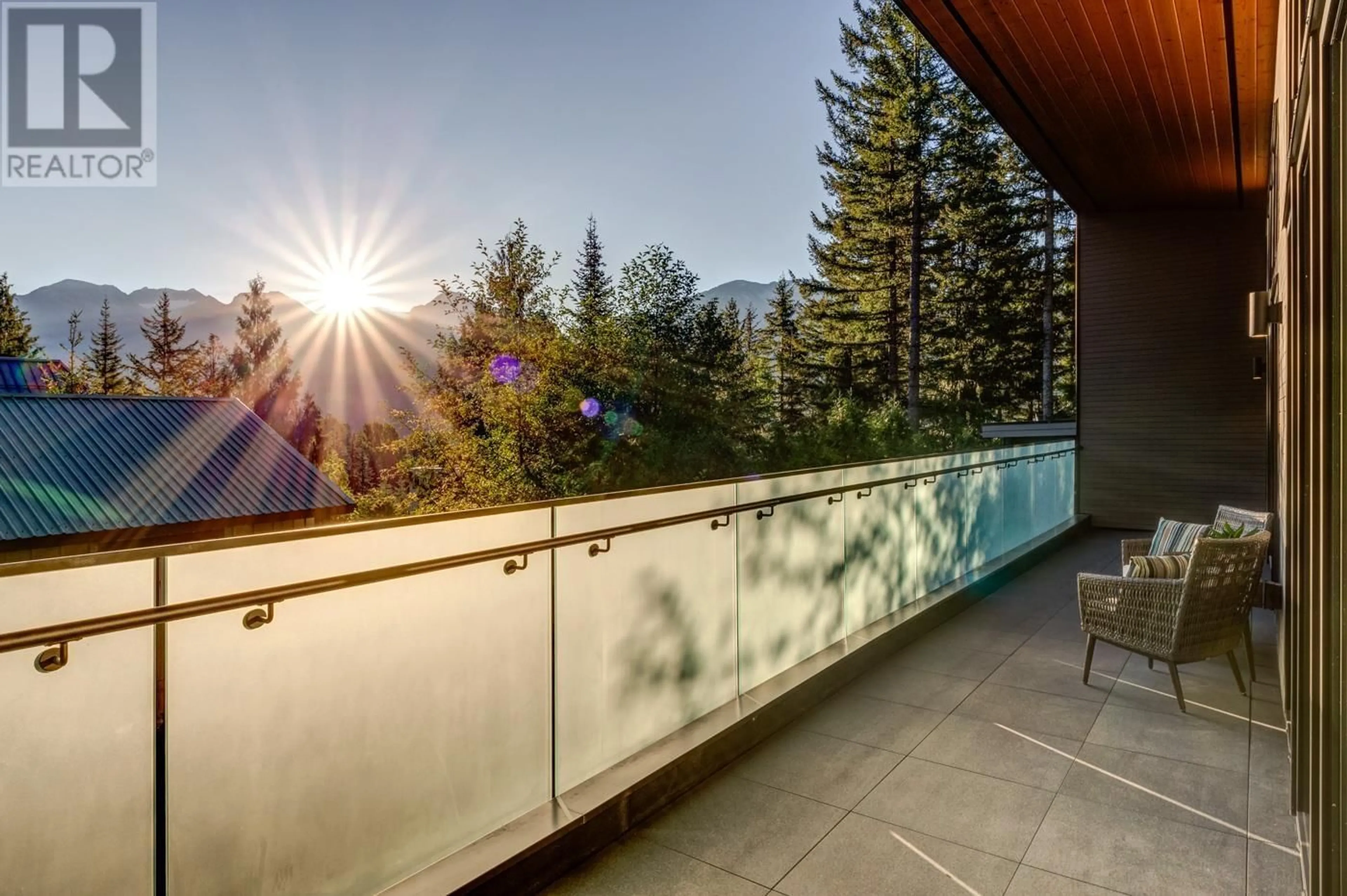 Balcony in the apartment, city buildings view from balcony for 8224 ALPINE WAY, Whistler British Columbia V8E0G2