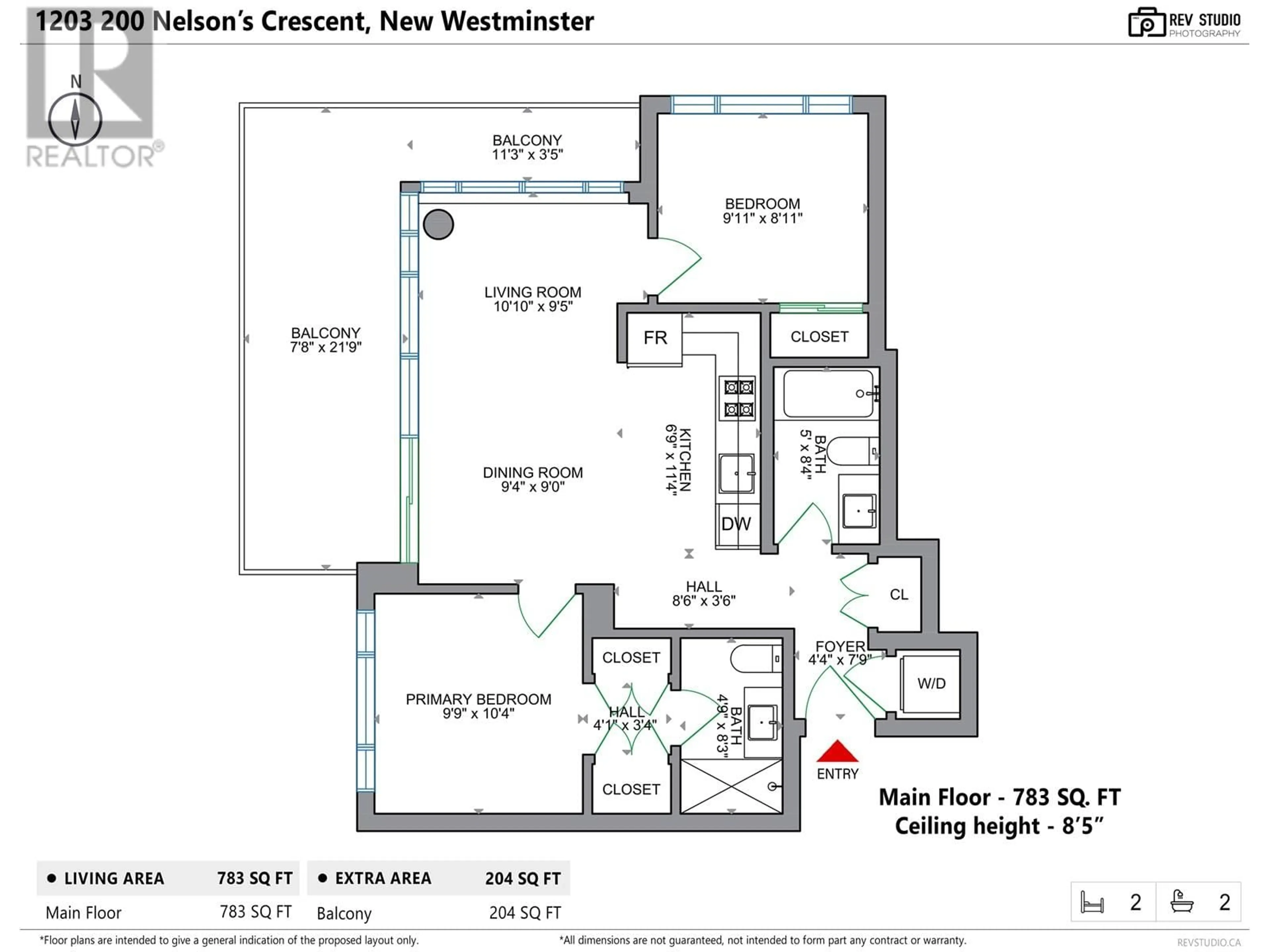 Floor plan for 1203 - 200 NELSON'S CRESCENT, New Westminster British Columbia V3L0H4