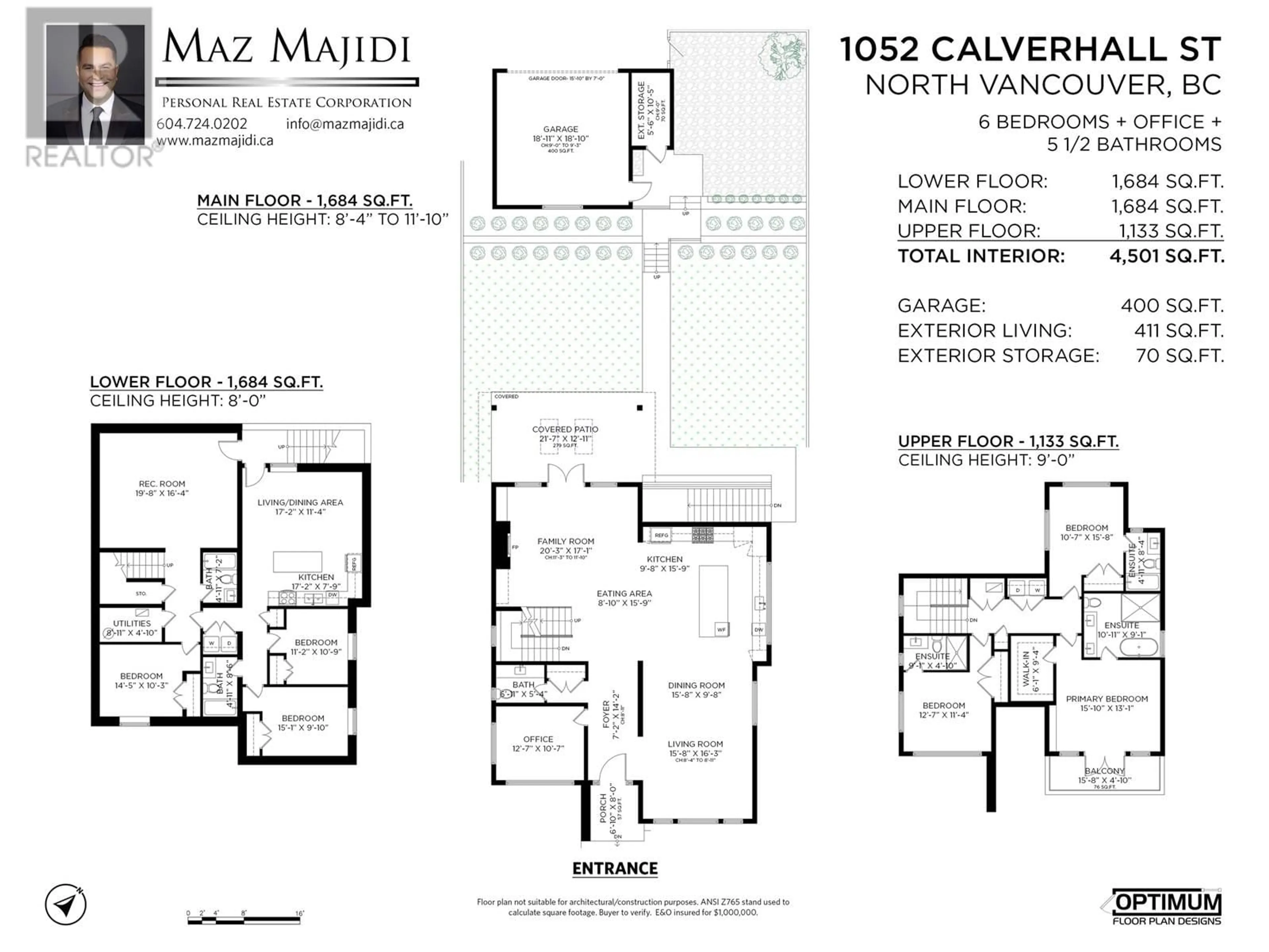 Floor plan for 1052 CALVERHALL STREET, North Vancouver British Columbia V7L1Y3
