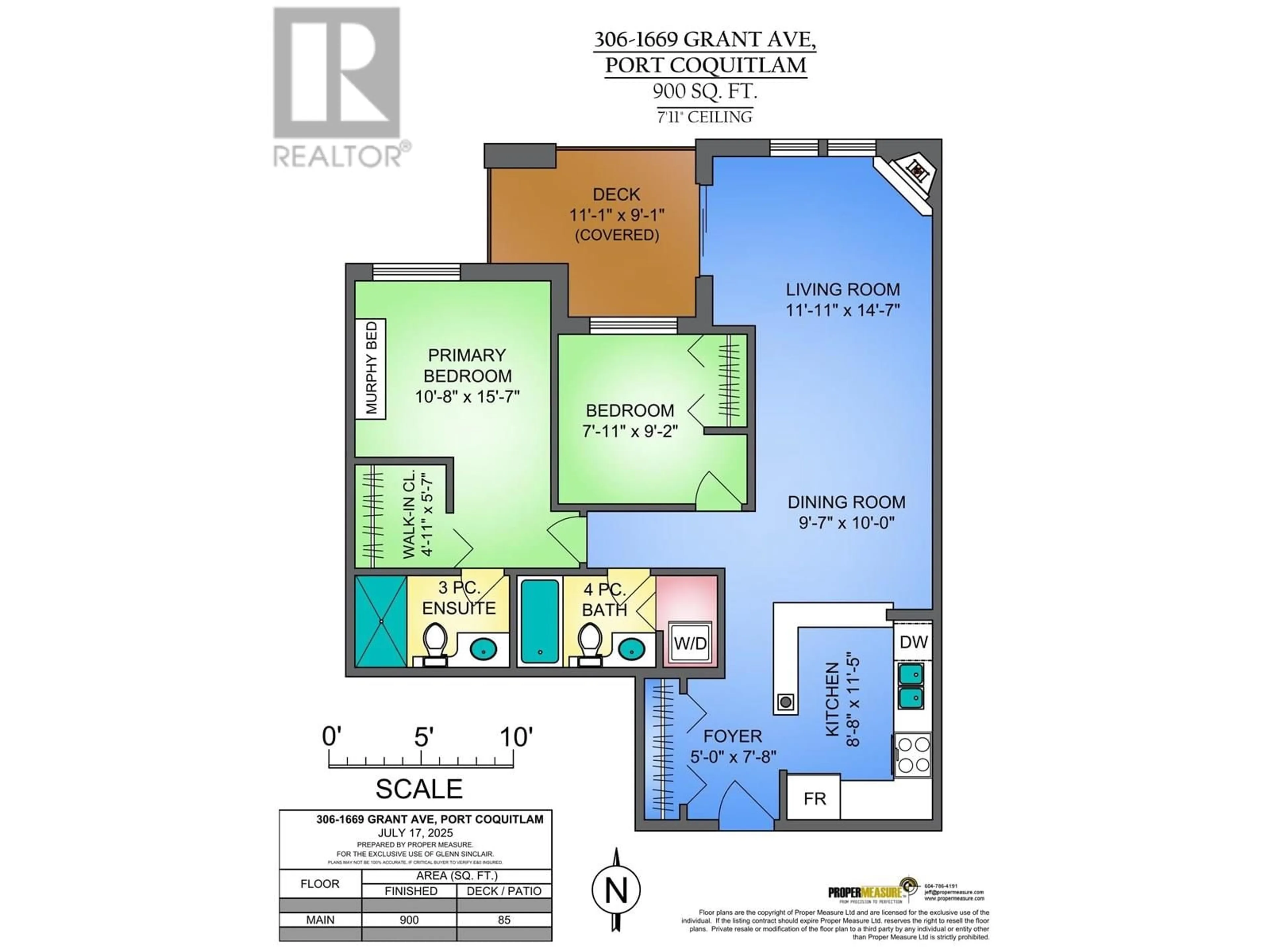 Floor plan for 306 - 1669 GRANT AVENUE, Port Coquitlam British Columbia V3B7W9