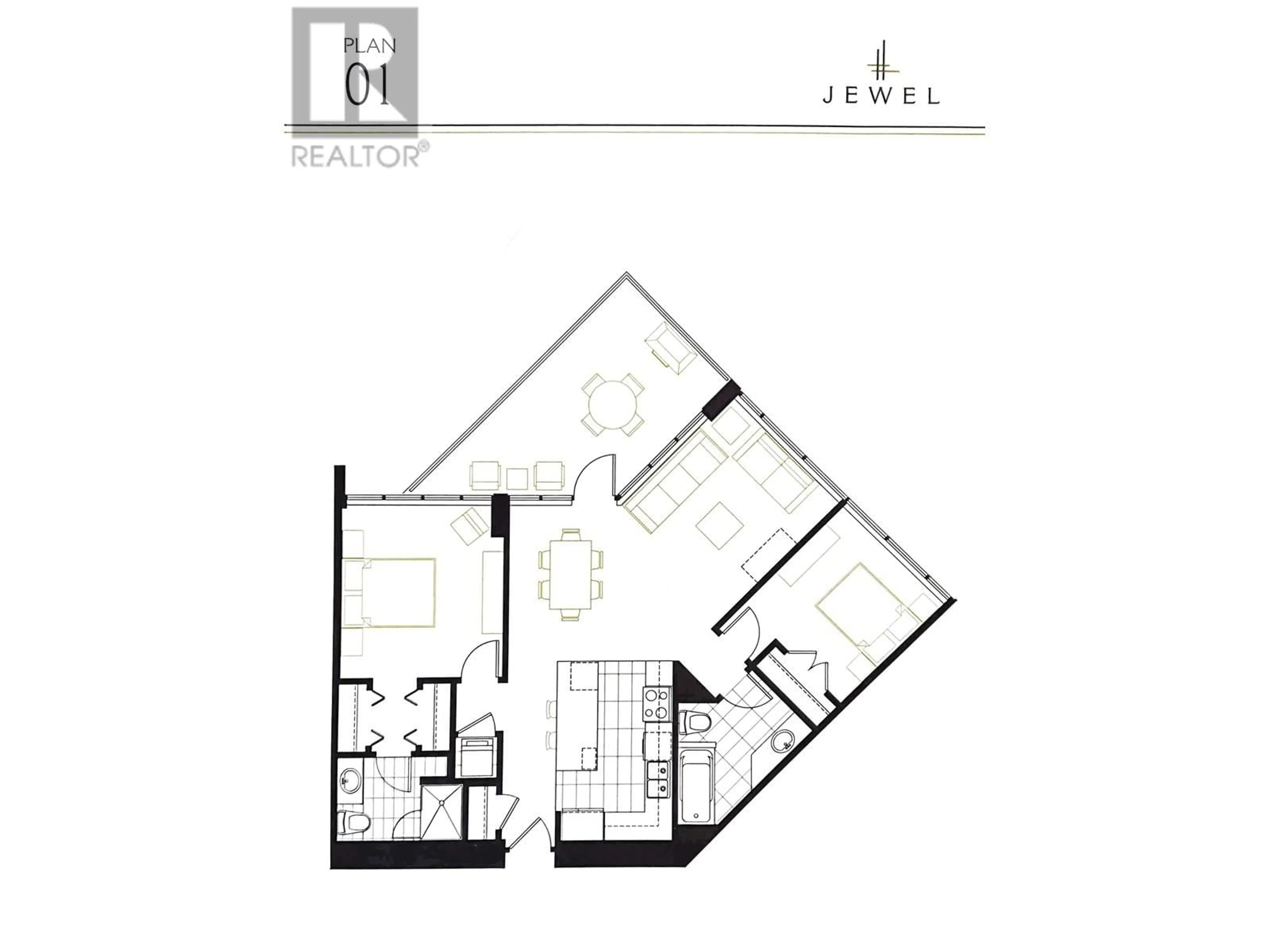 Floor plan for 501 - 6188 WILSON AVENUE, Burnaby British Columbia V5H0A5