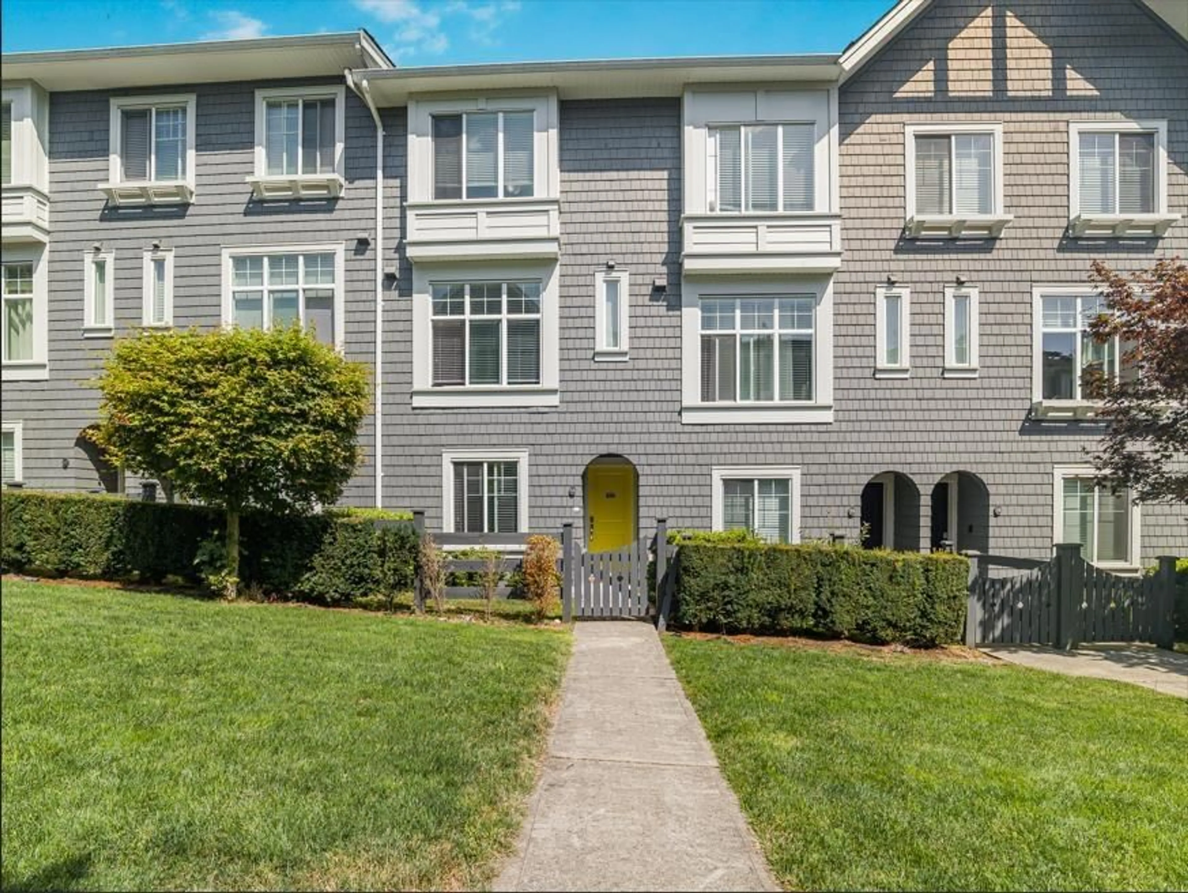 A pic from outside/outdoor area/front of a property/back of a property/a pic from drone, street for 54 - 8168 136A, Surrey British Columbia V3W2Z6