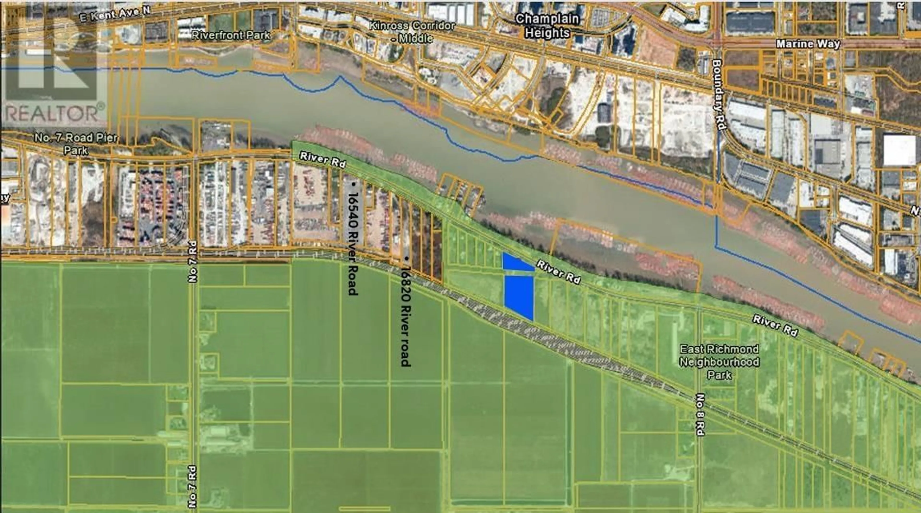 Picture of a map for 17260 RIVER ROAD, Richmond British Columbia V6V1L9