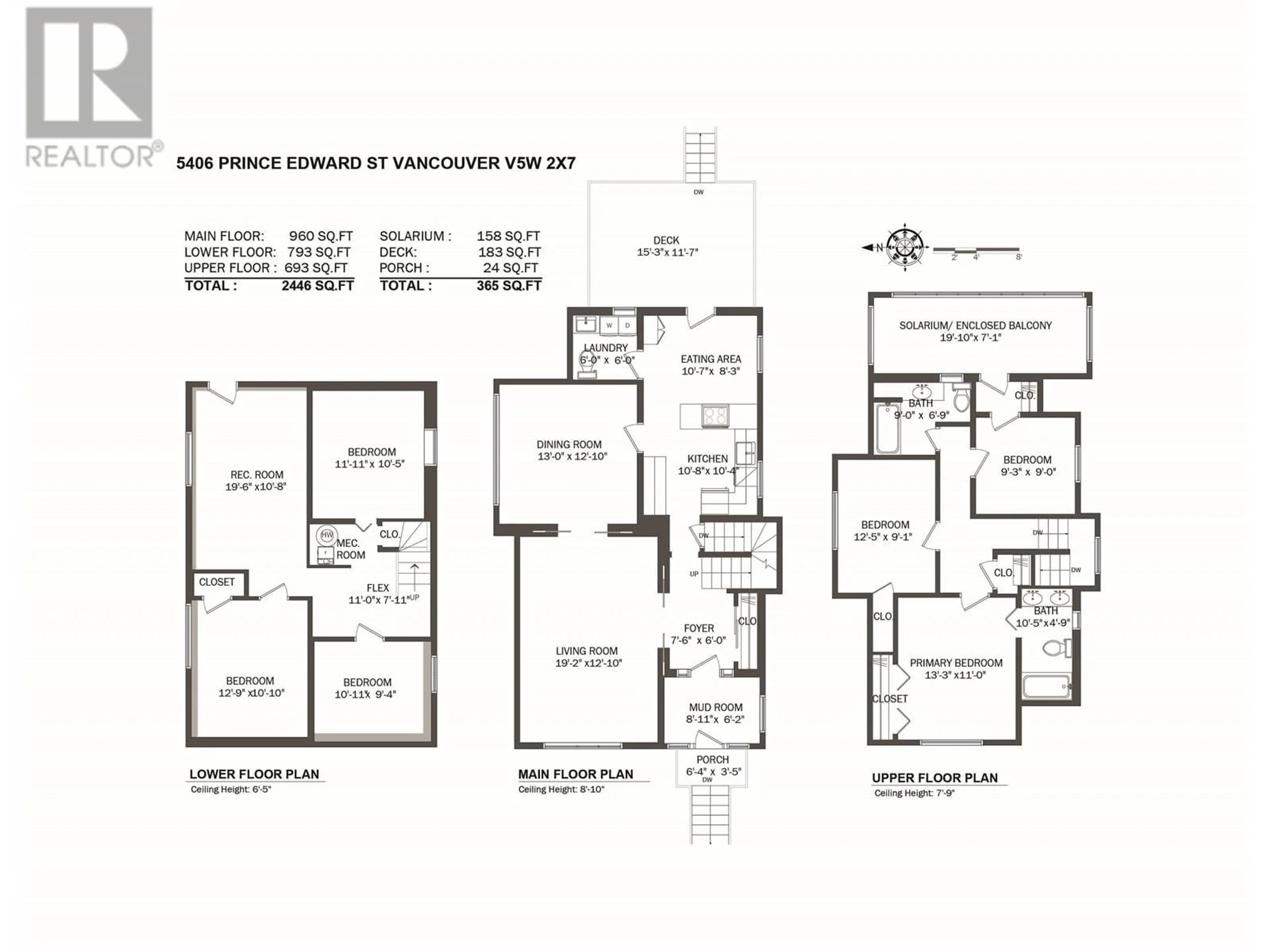 Floor plan for 5406 PRINCE EDWARD STREET, Vancouver British Columbia V5W2X7