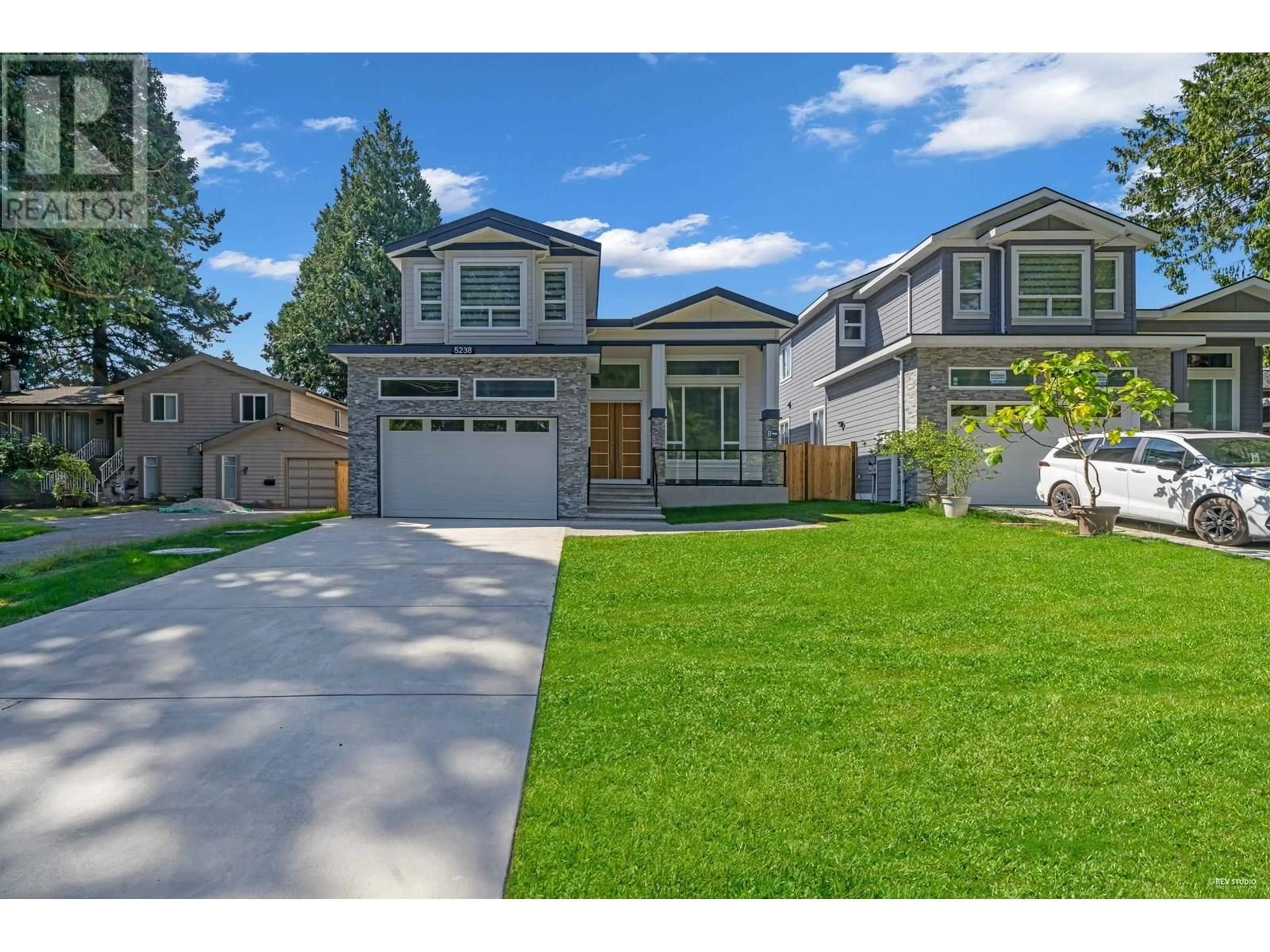 Home with vinyl exterior material, street for 5238 6 AVENUE, Delta British Columbia V4M1L5