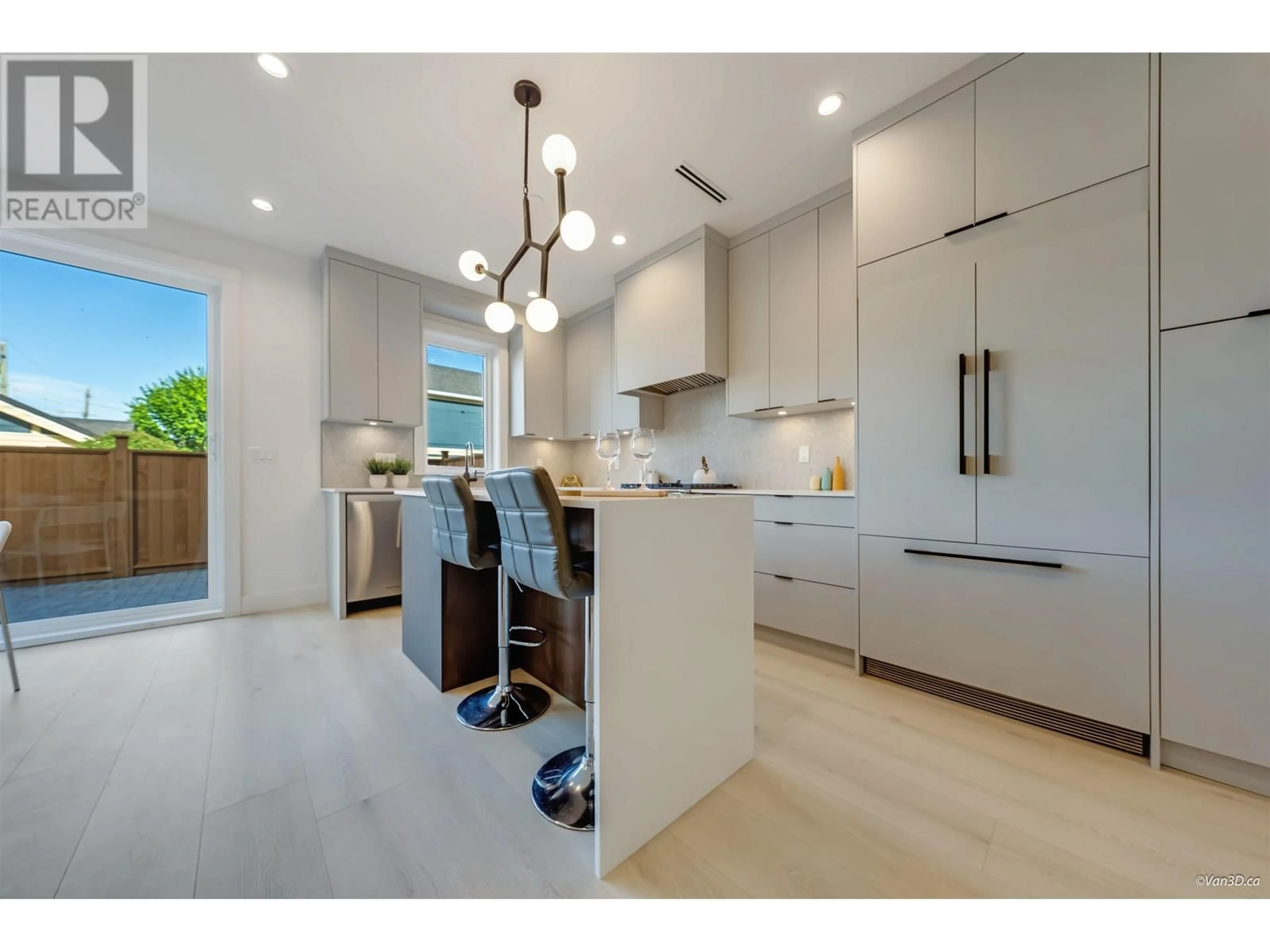 Contemporary kitchen, ceramic/tile floor for 1 - 7180 ONTARIO STREET, Vancouver British Columbia V5X3B6