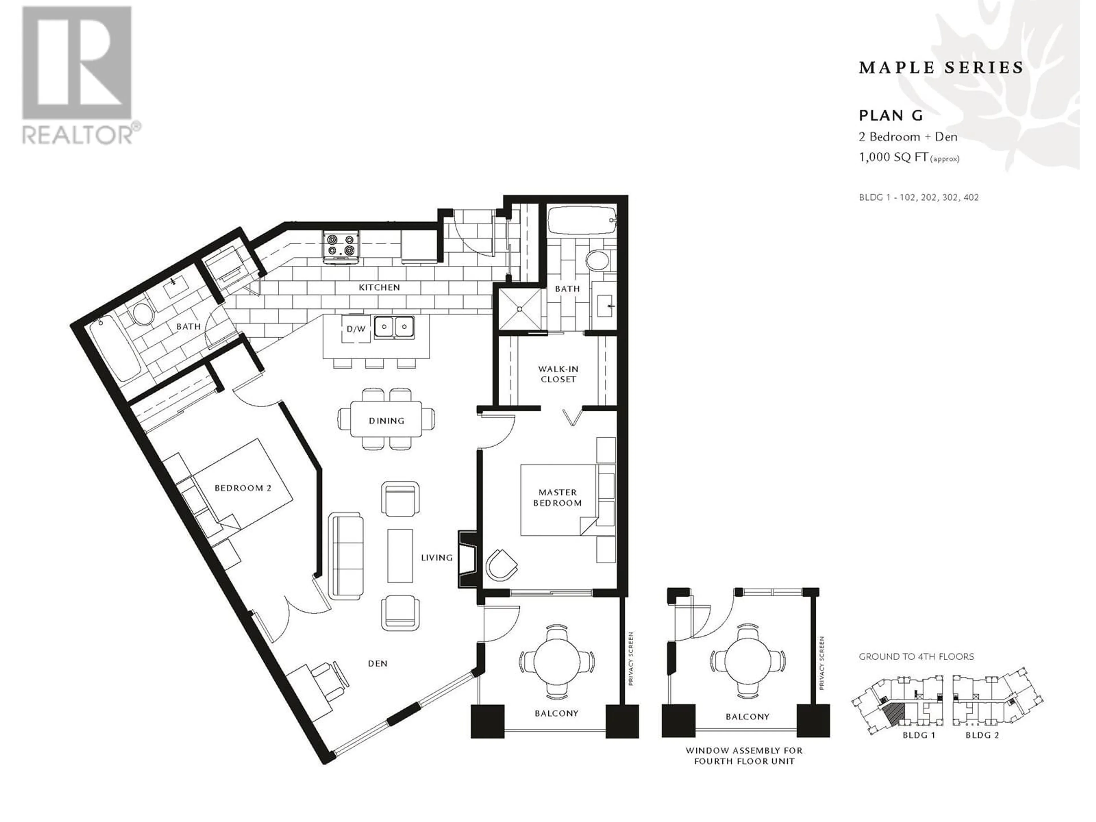 Floor plan for 402 - 285 ROSS DRIVE, New Westminster British Columbia V3L0B9