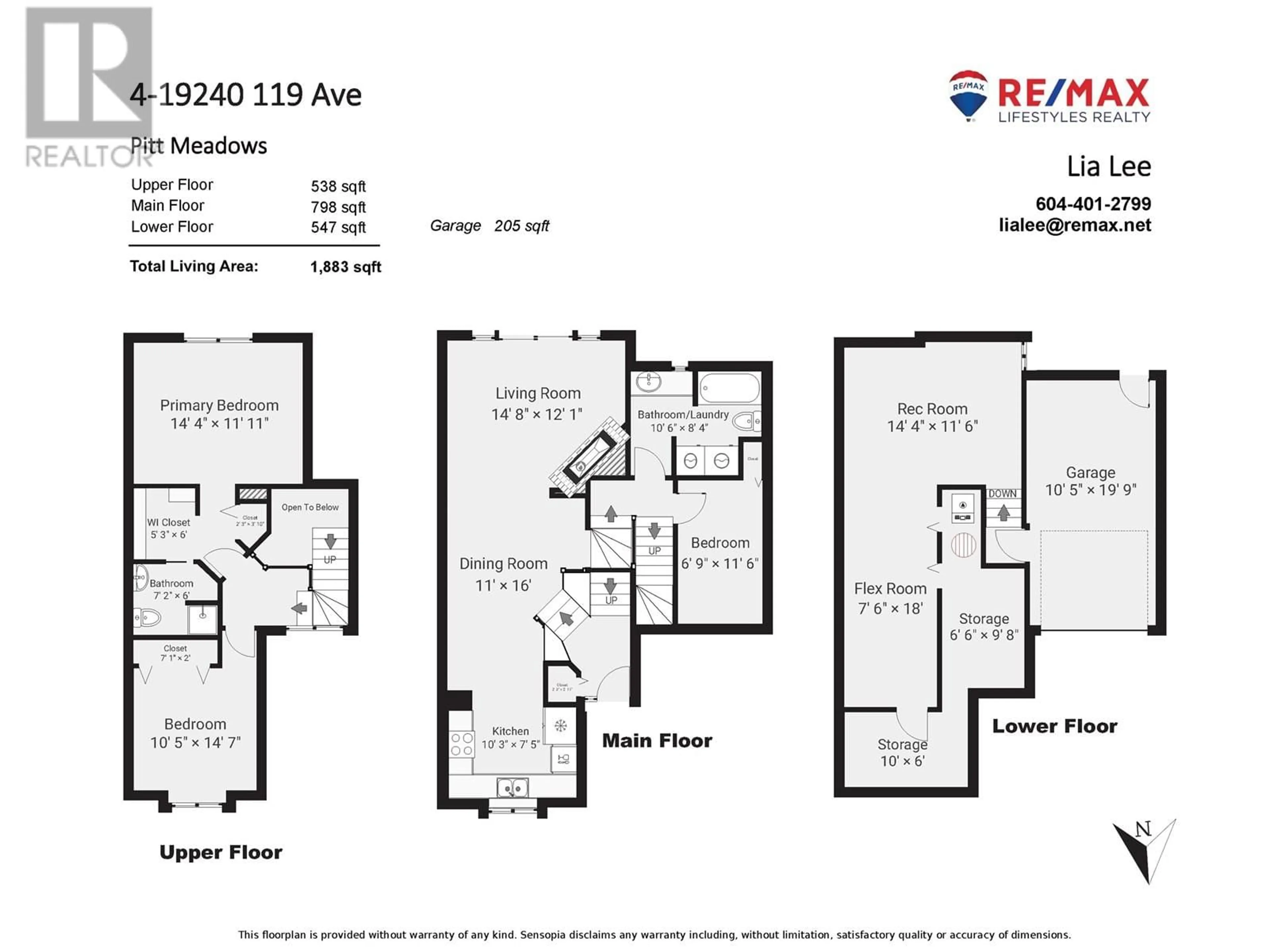 Floor plan for 4 - 19240 119 AVENUE, Pitt Meadows British Columbia V3Y2E8