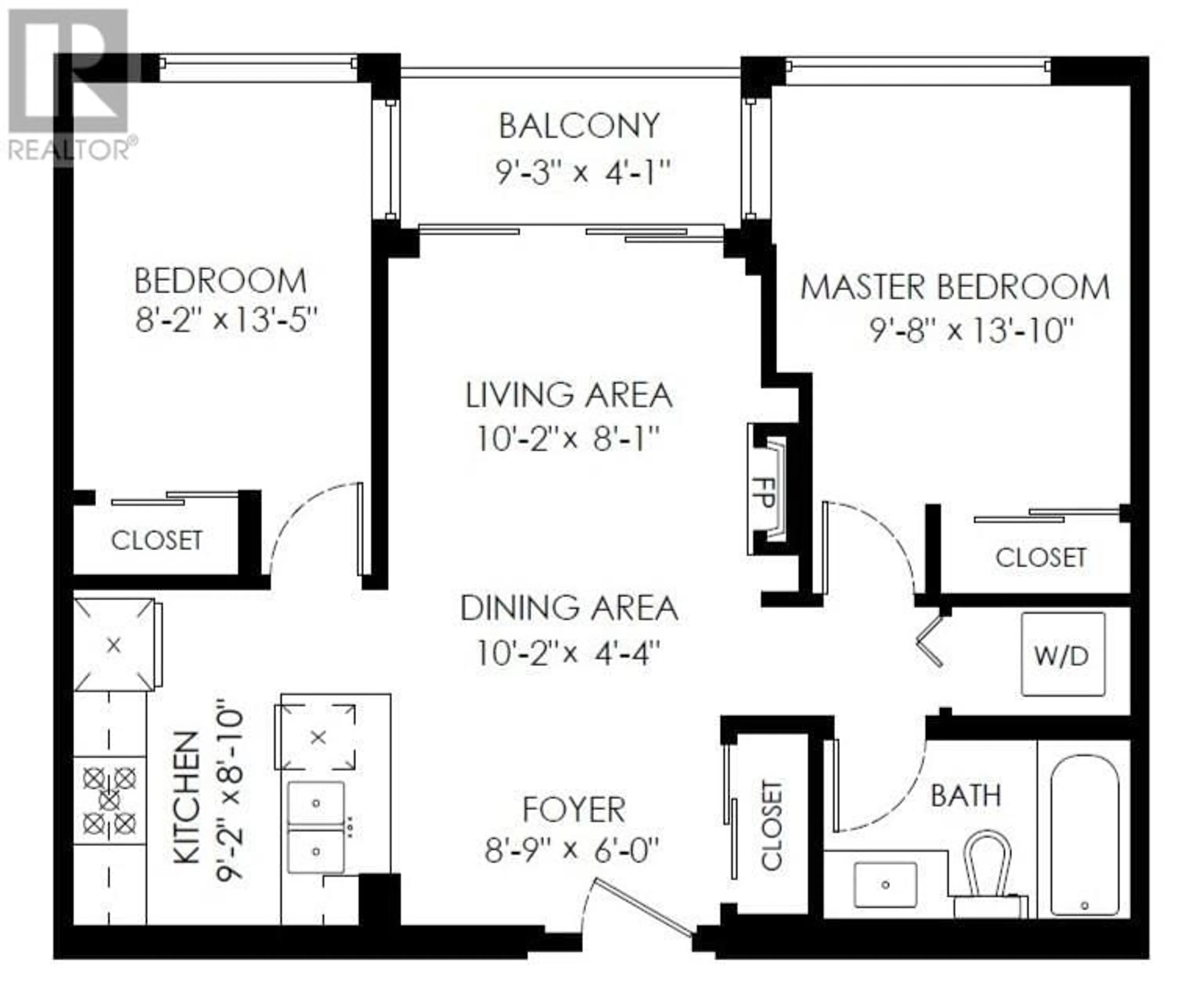 Floor plan for 604 - 306 SIXTH STREET, New Westminster British Columbia V3L3A6
