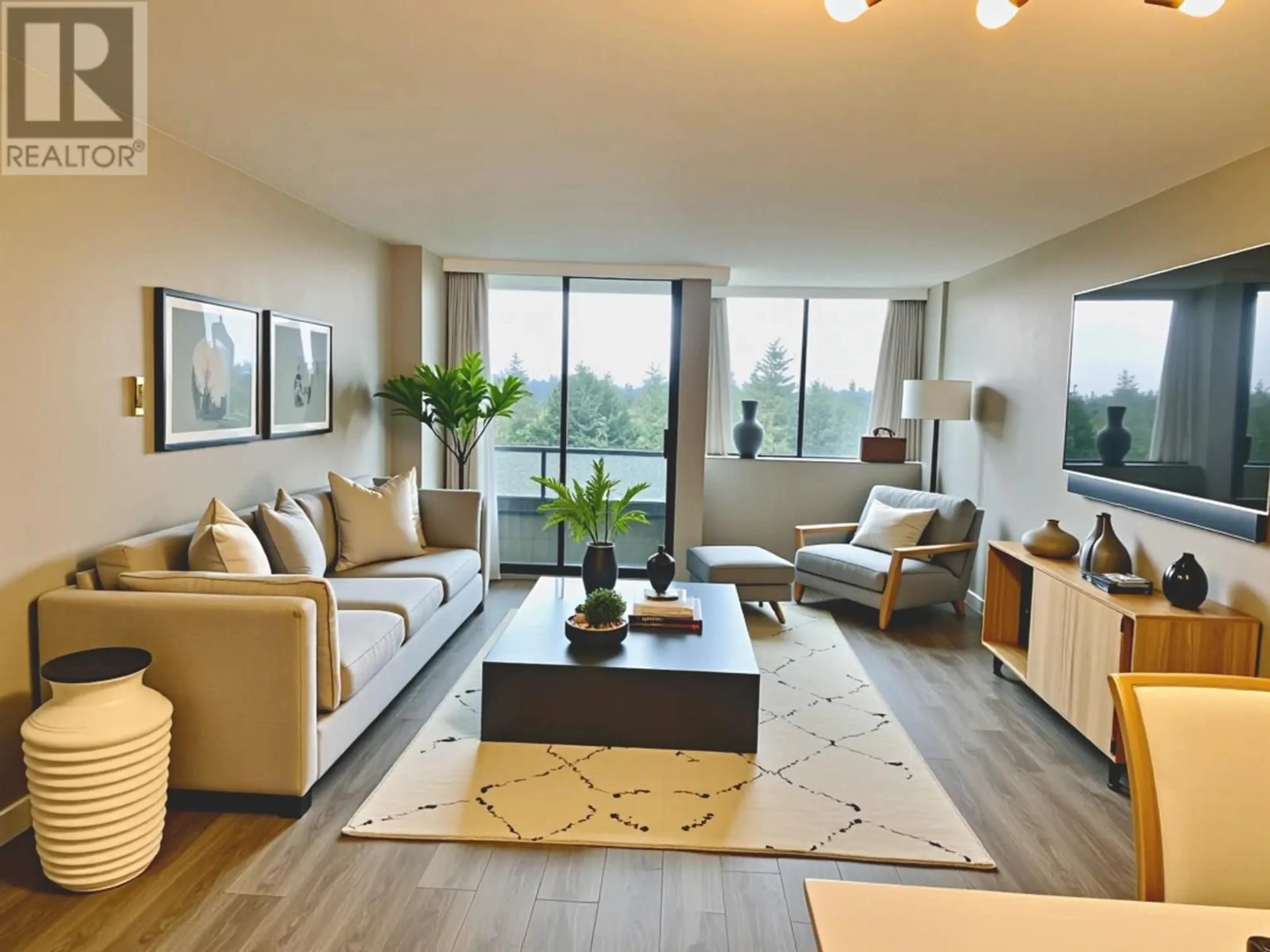 Living room with furniture, unknown for 805 - 3970 CARRIGAN COURT, Burnaby British Columbia V3N4S5