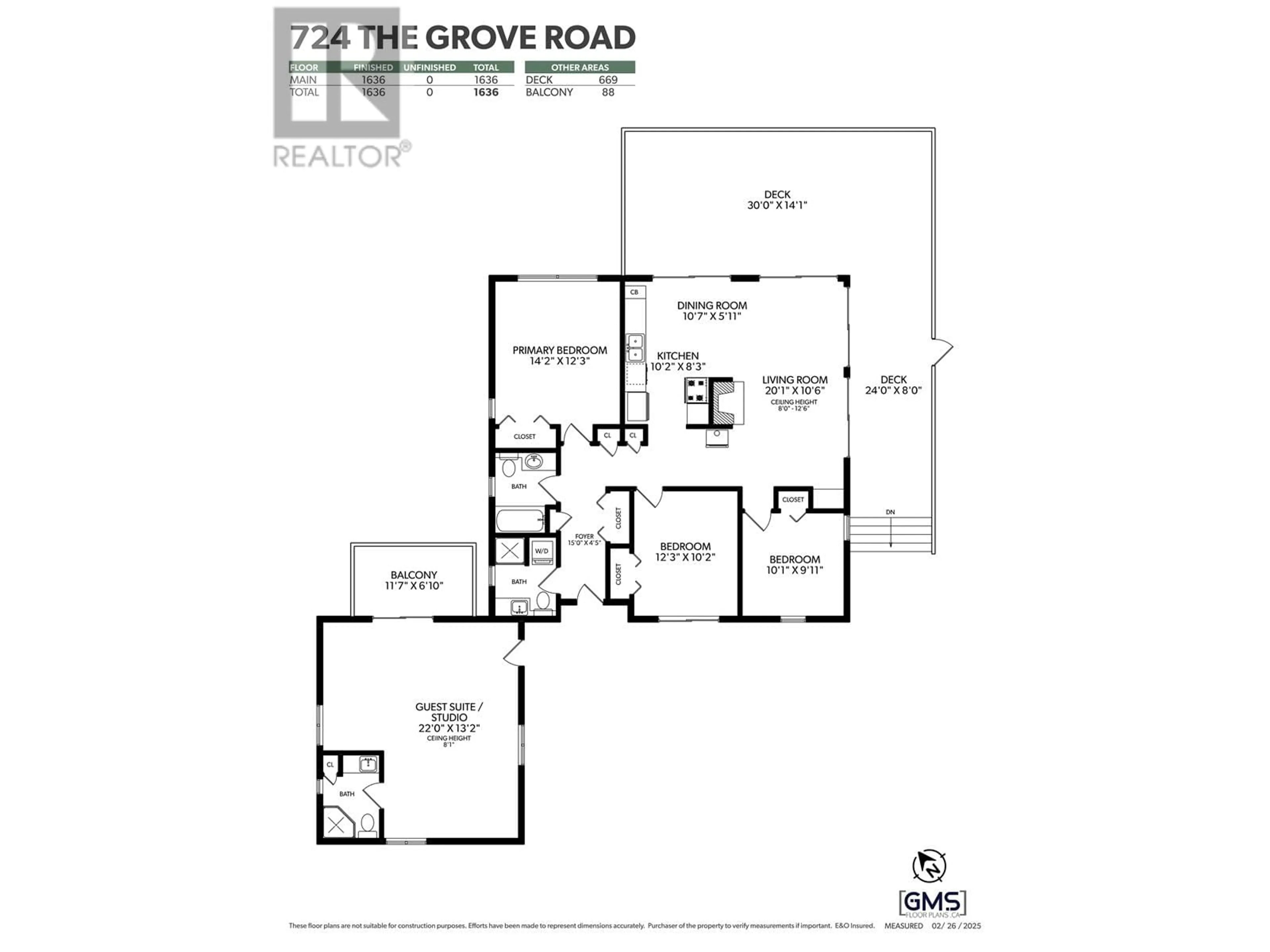 Floor plan for 724 THE GROVE ROAD, Gambier Island British Columbia V0N1V0