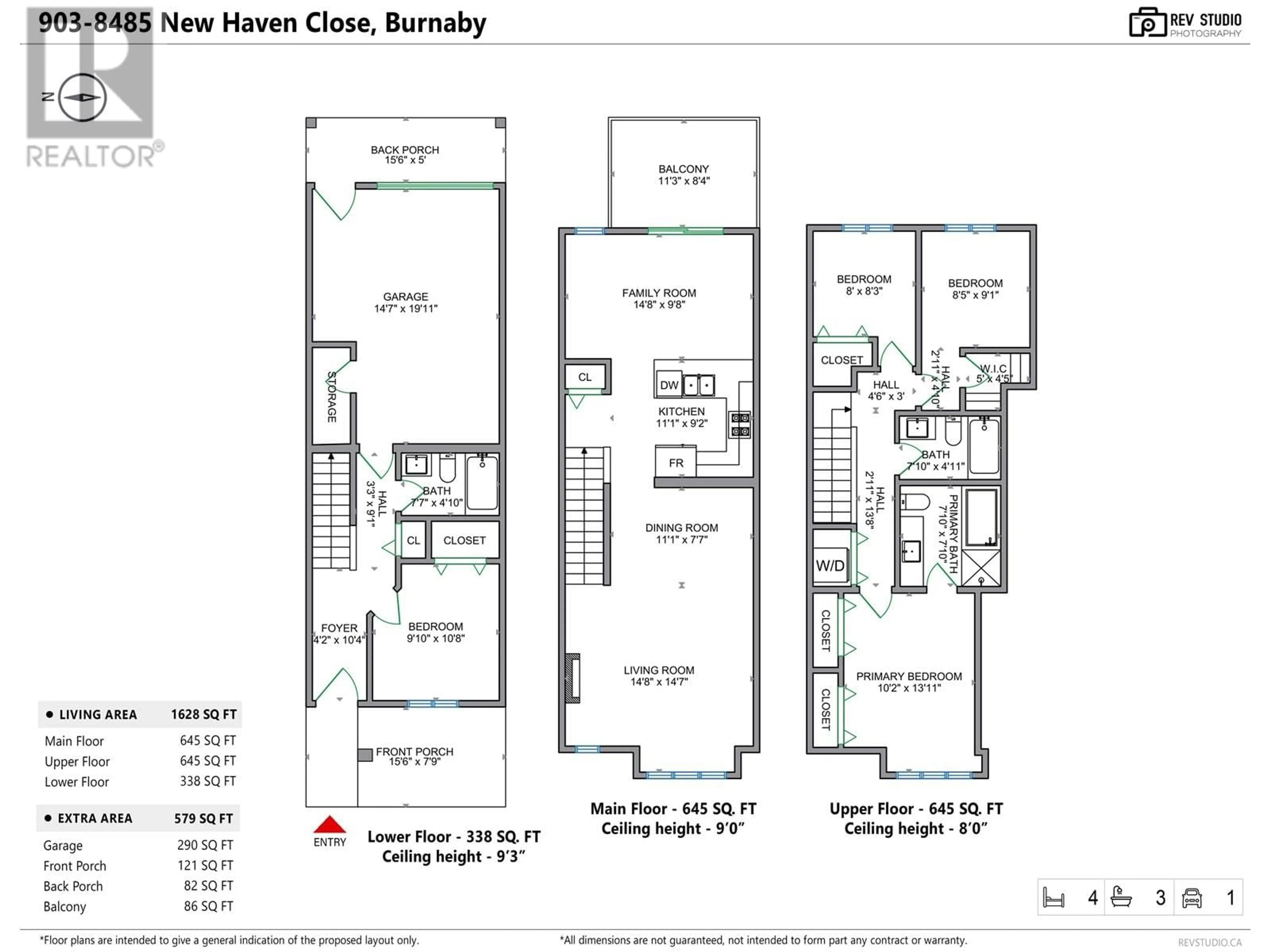 Floor plan for 903 - 8485 NEW HAVEN CLOSE, Burnaby British Columbia V5J0B7