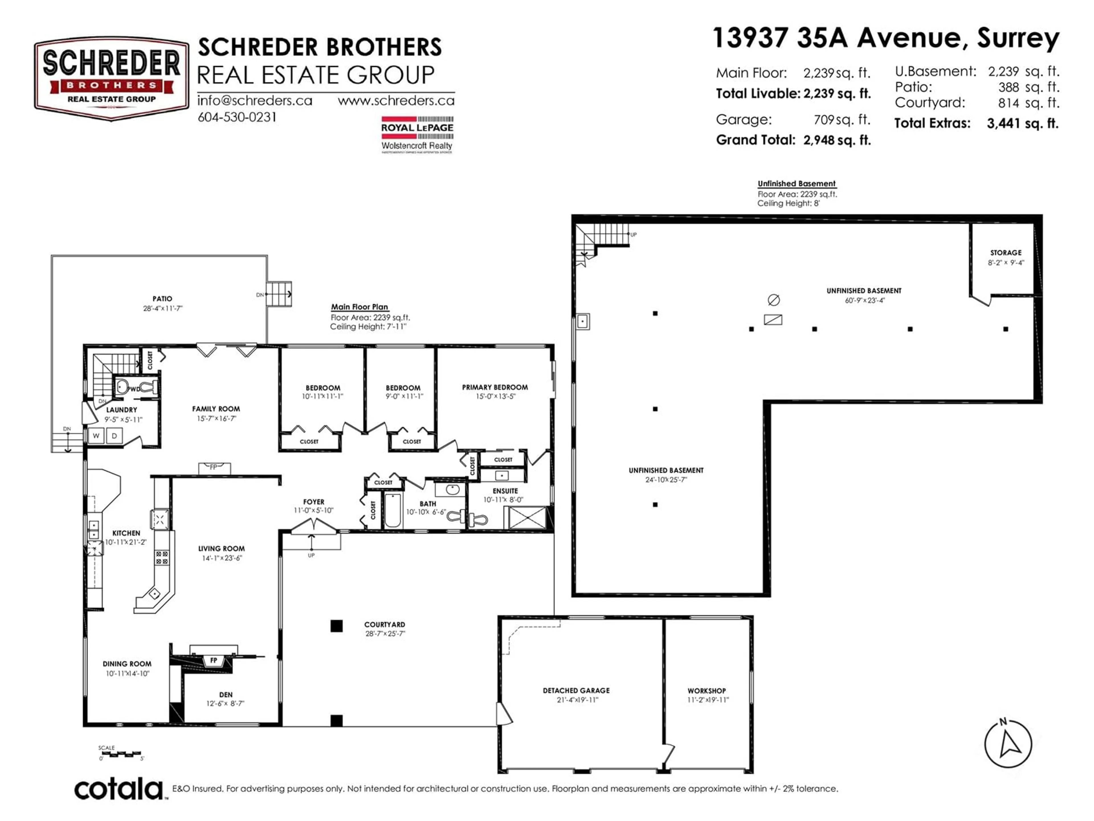 Floor plan for 13937 35A, Surrey British Columbia V4P1L2