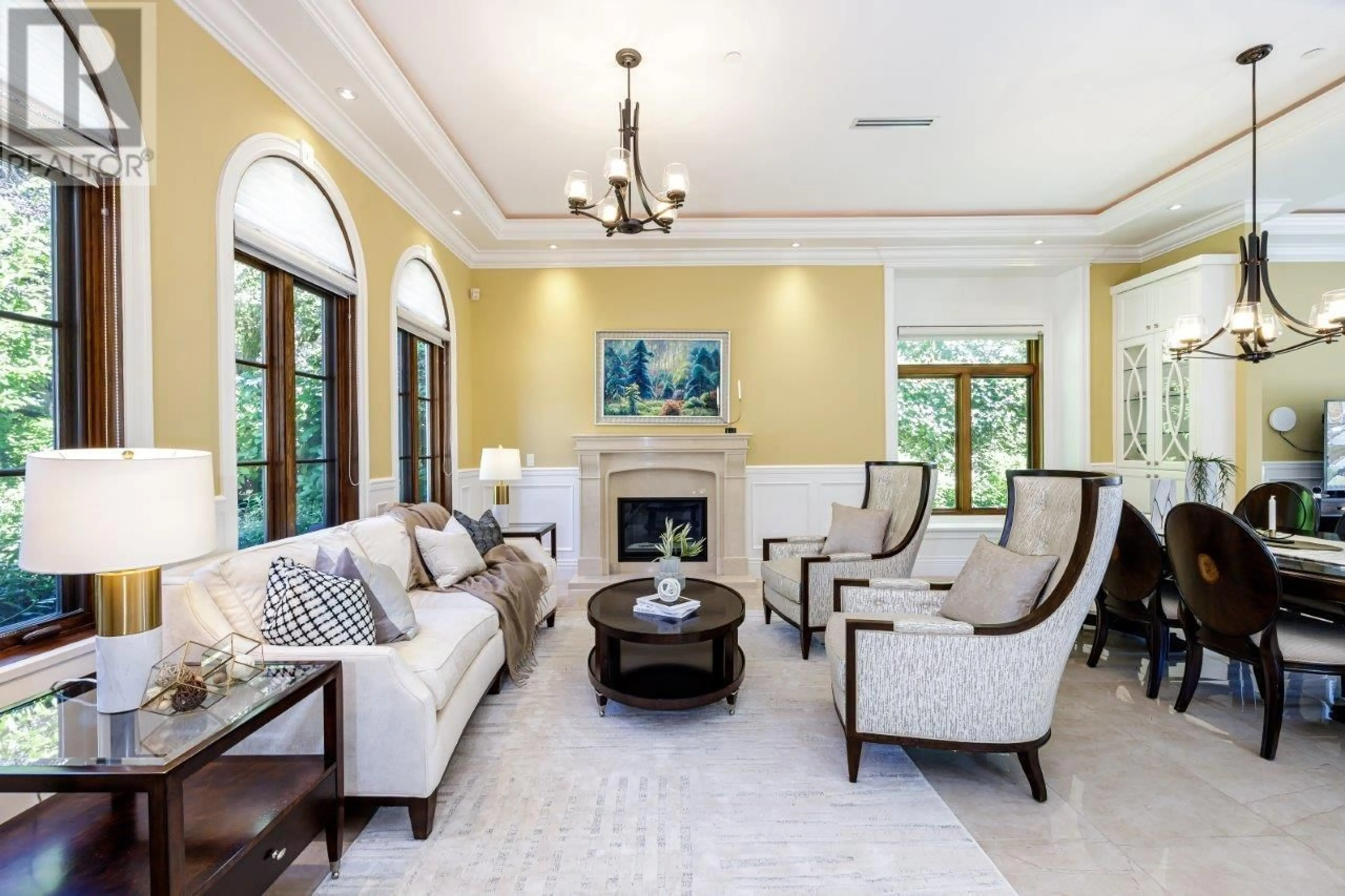 Living room with furniture, ceramic/tile floor for 3928 34TH AVENUE, Vancouver British Columbia V6N2L5
