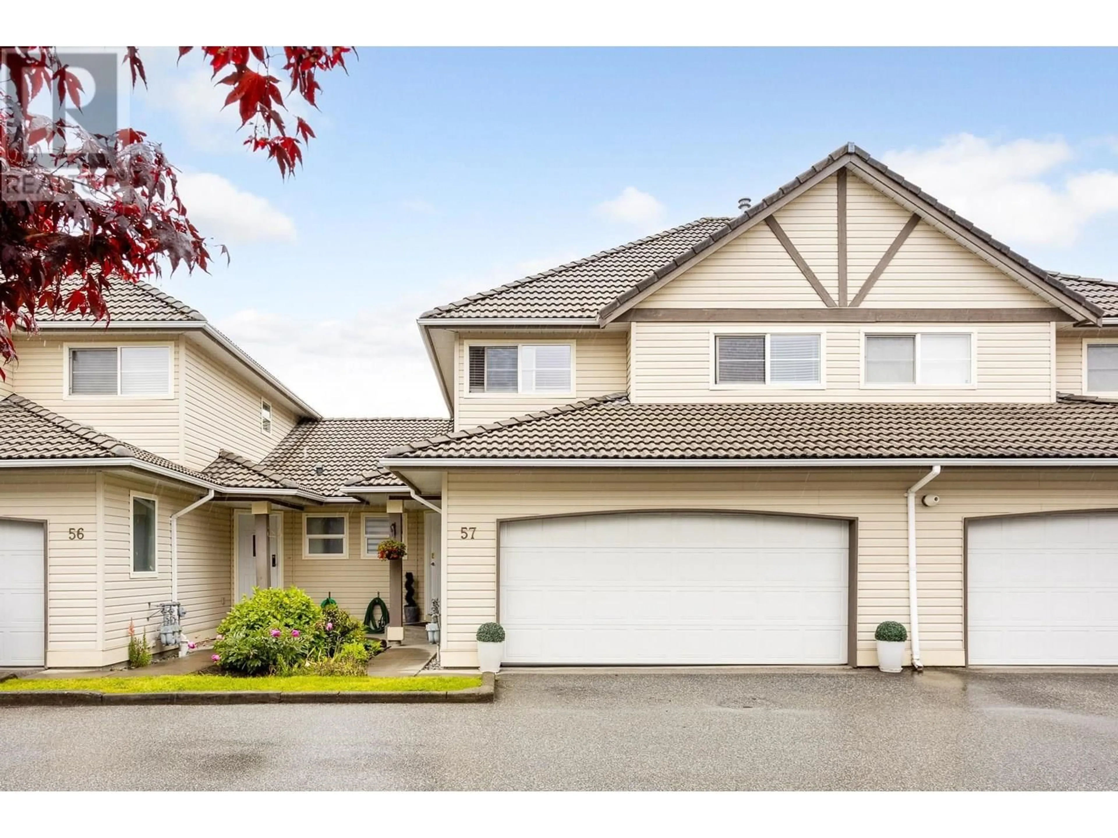 Home with vinyl exterior material, street for 57 - 758 RIVERSIDE DRIVE, Port Coquitlam British Columbia V3B7V8