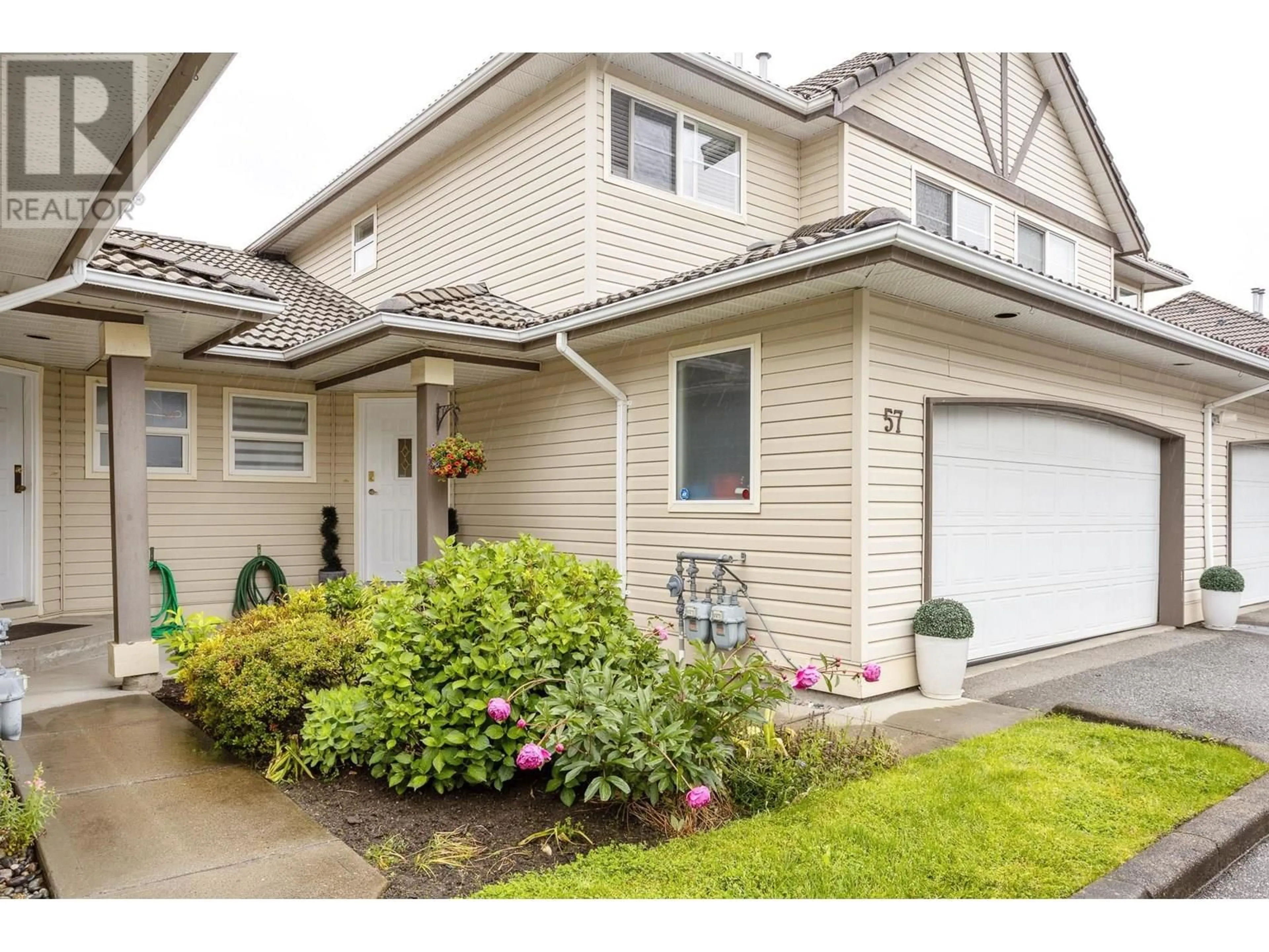 Home with vinyl exterior material, street for 57 - 758 RIVERSIDE DRIVE, Port Coquitlam British Columbia V3B7V8