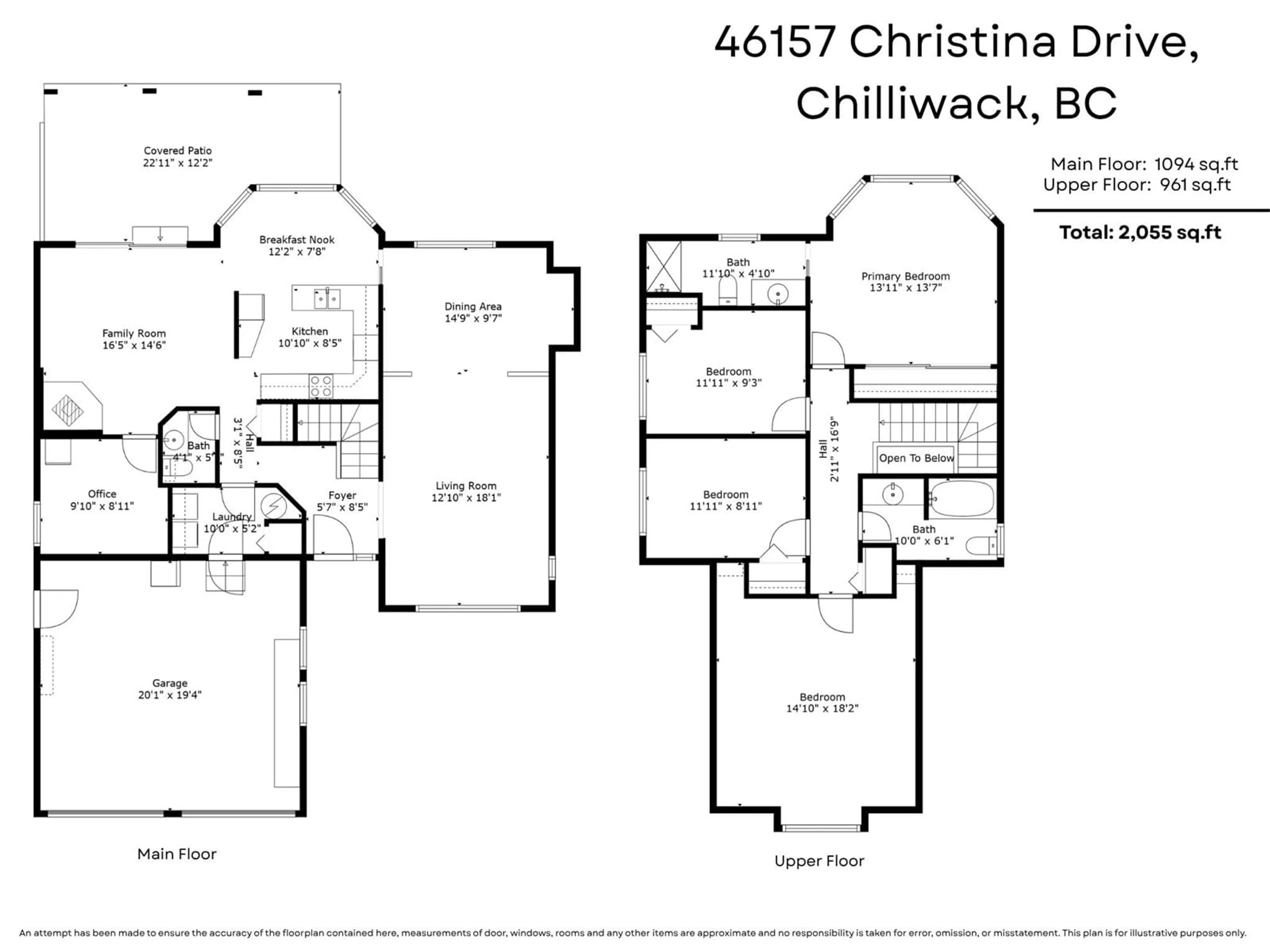 Floor plan for 46157 CHRISTINA DRIVE, Chilliwack British Columbia V2R2B6